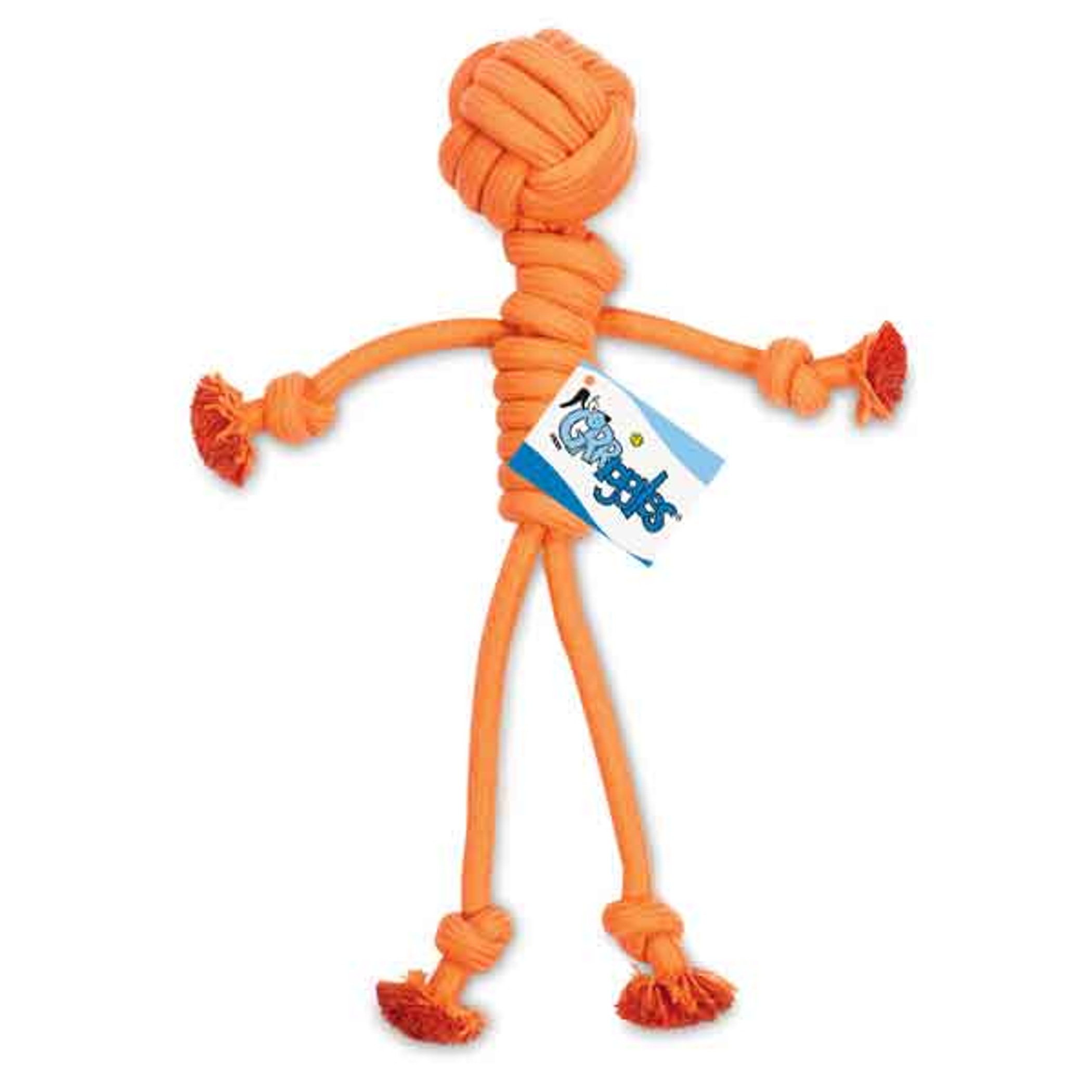 GR Ruff Rope Tug Man Orange Image 1