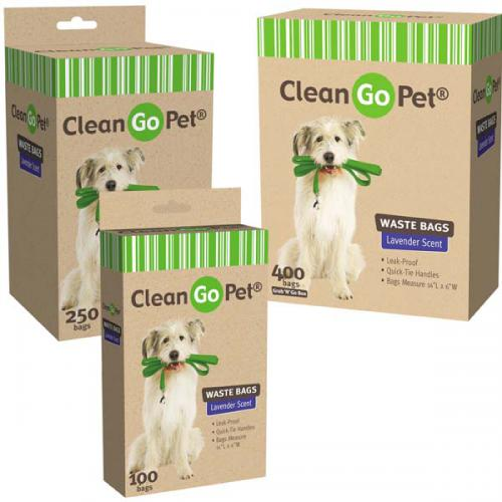 Clean Go Pet Lavender Scent Doggy Waste Bags 250Ct Image 1