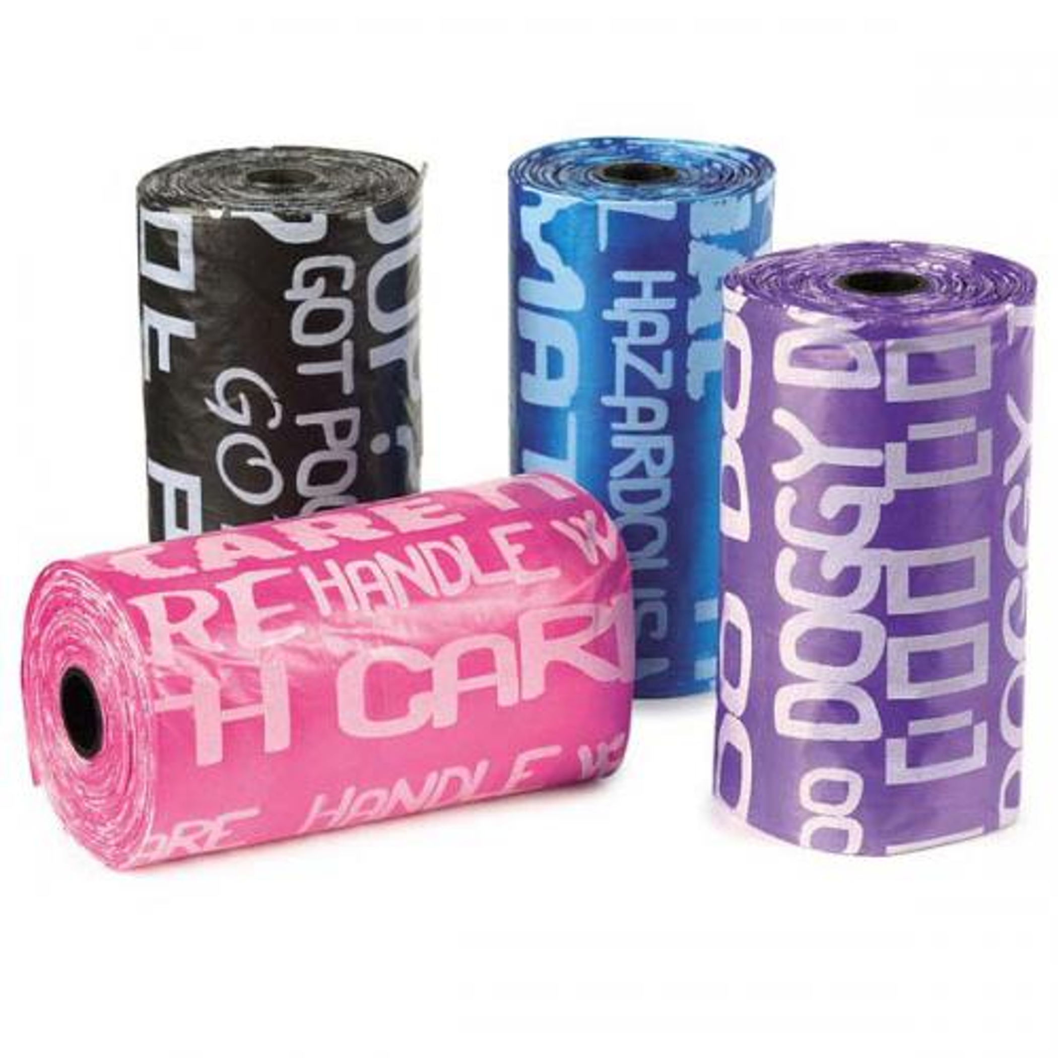 Clean Go Pet Waste Bags 8 Rolls Grafitti Image 1