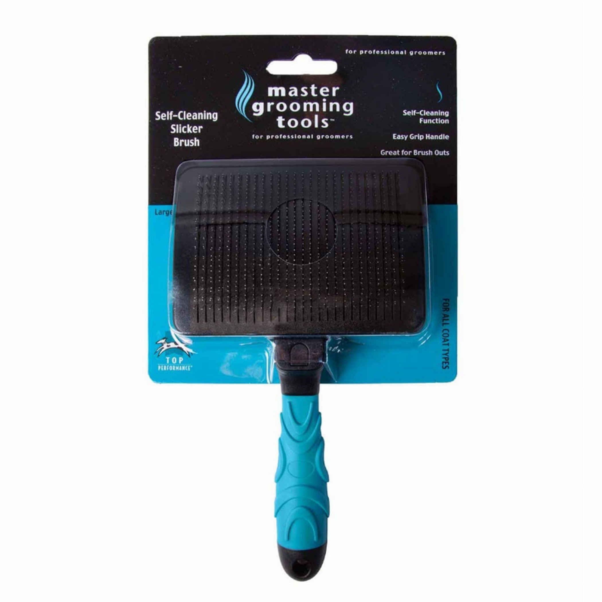 MGT Self-cleaning slicker brush L Blu Image 1