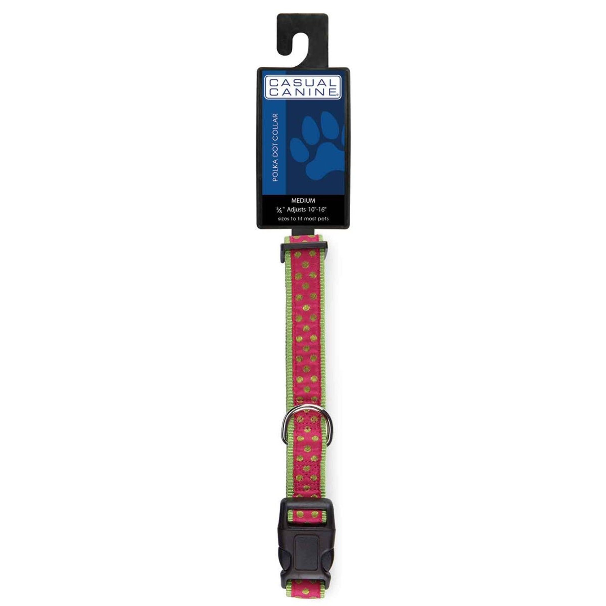 CC Polka Dot Collar 6-10In Pnk Image 1