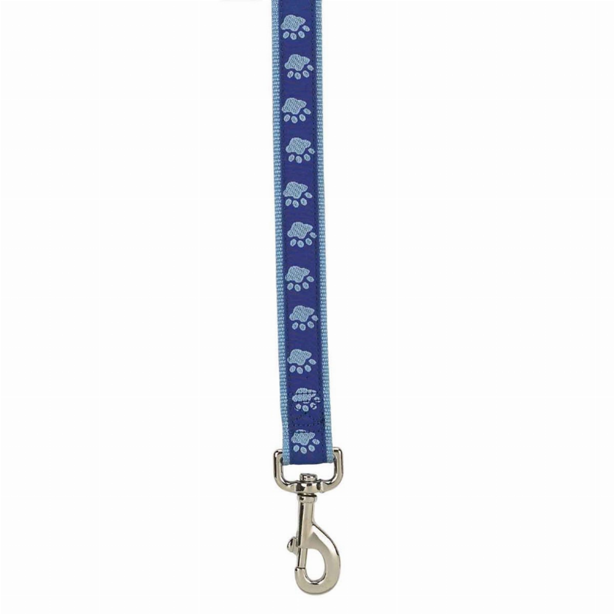 CC TwoTone Pawprint Lead 4Ftx5/8In Blu Image 1