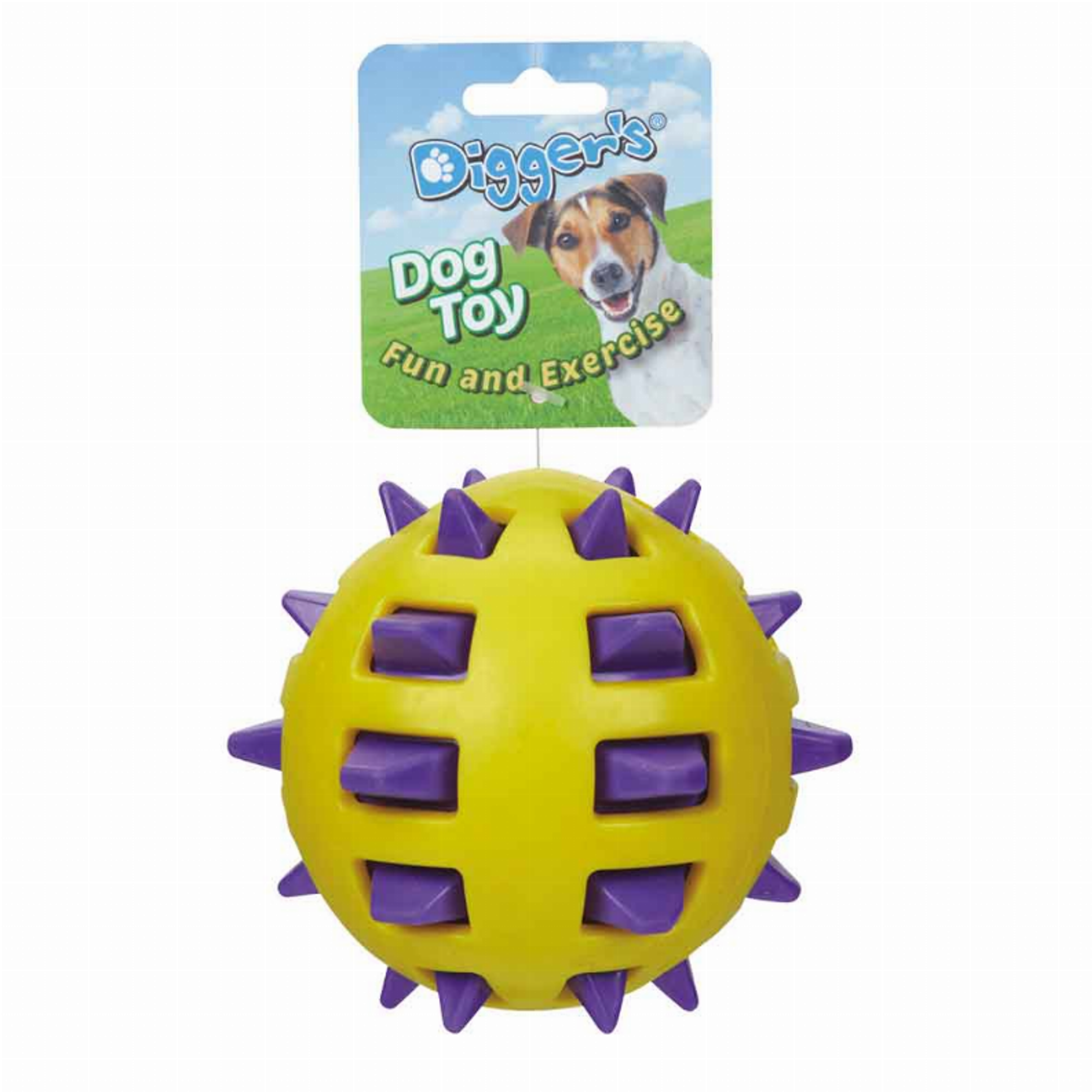 DGR Double Spike Ball Yellow Image 1