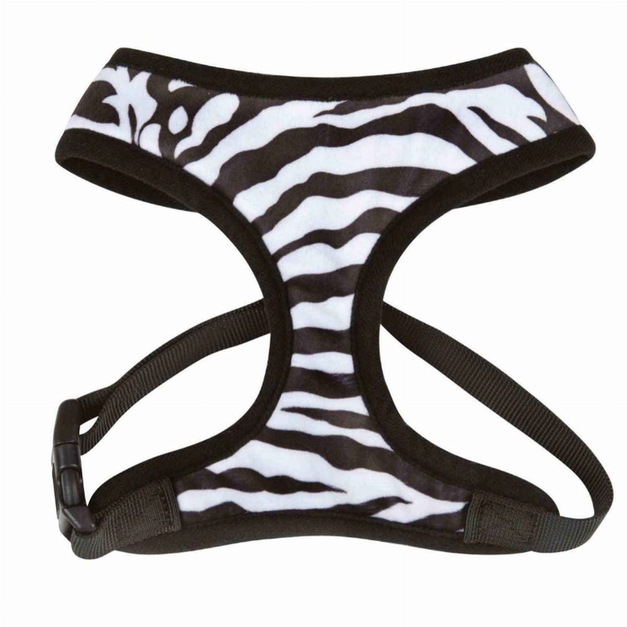 CC Plush Print Harness S Zebra Image 1
