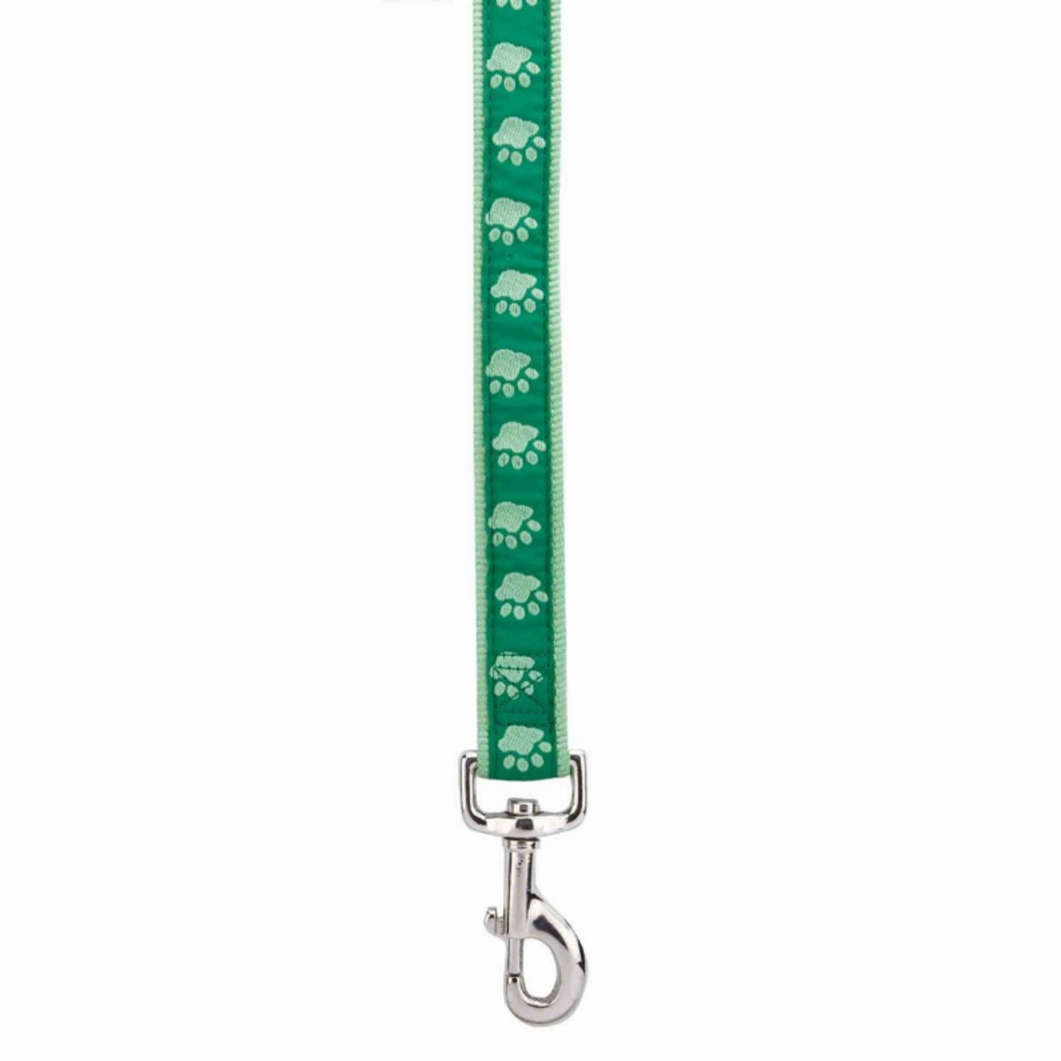 CC TwoTone Pawprint Lead 6Ftx1In Grn Image 1