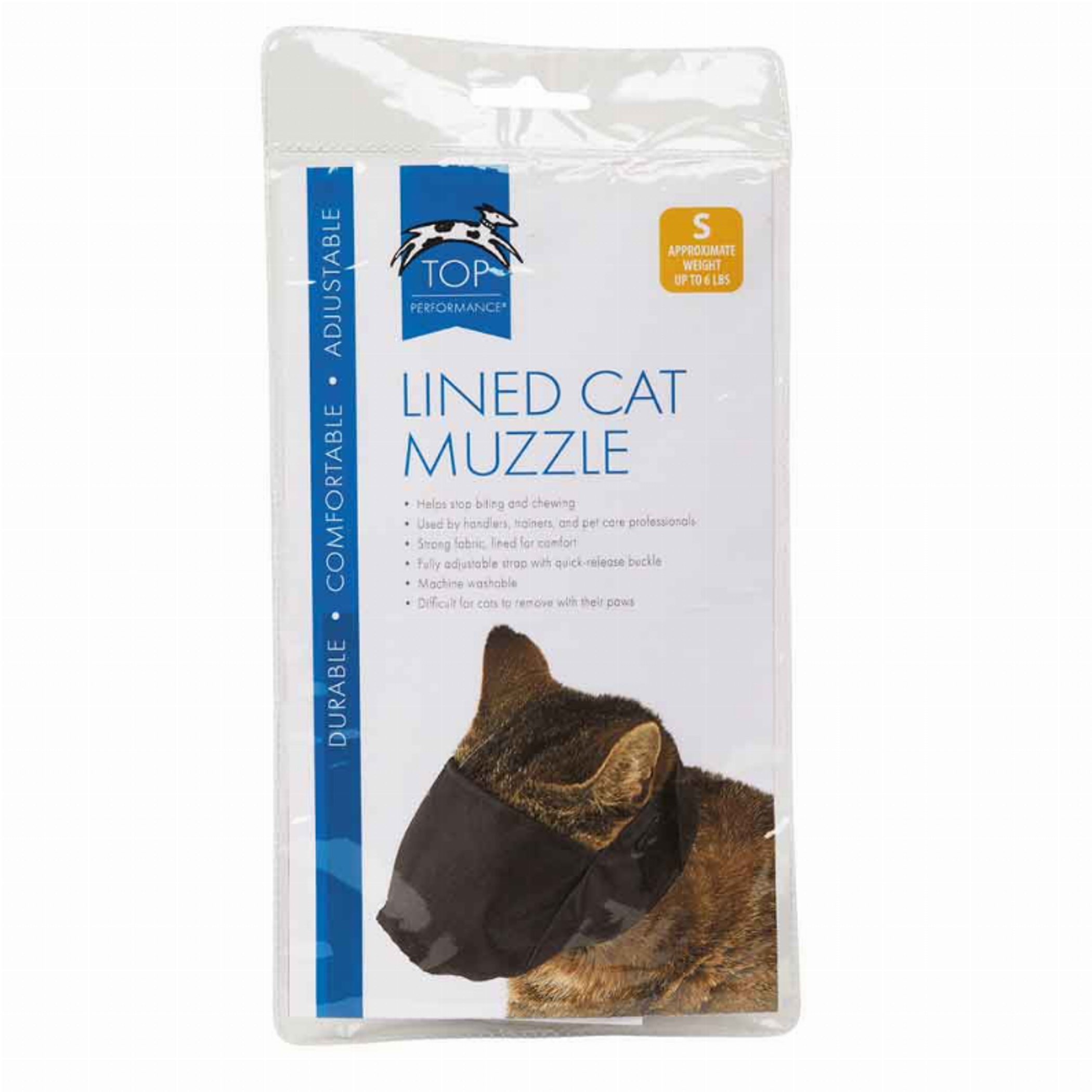 TP Lined Nylon Cat Muzzle S to 6lb Image 1