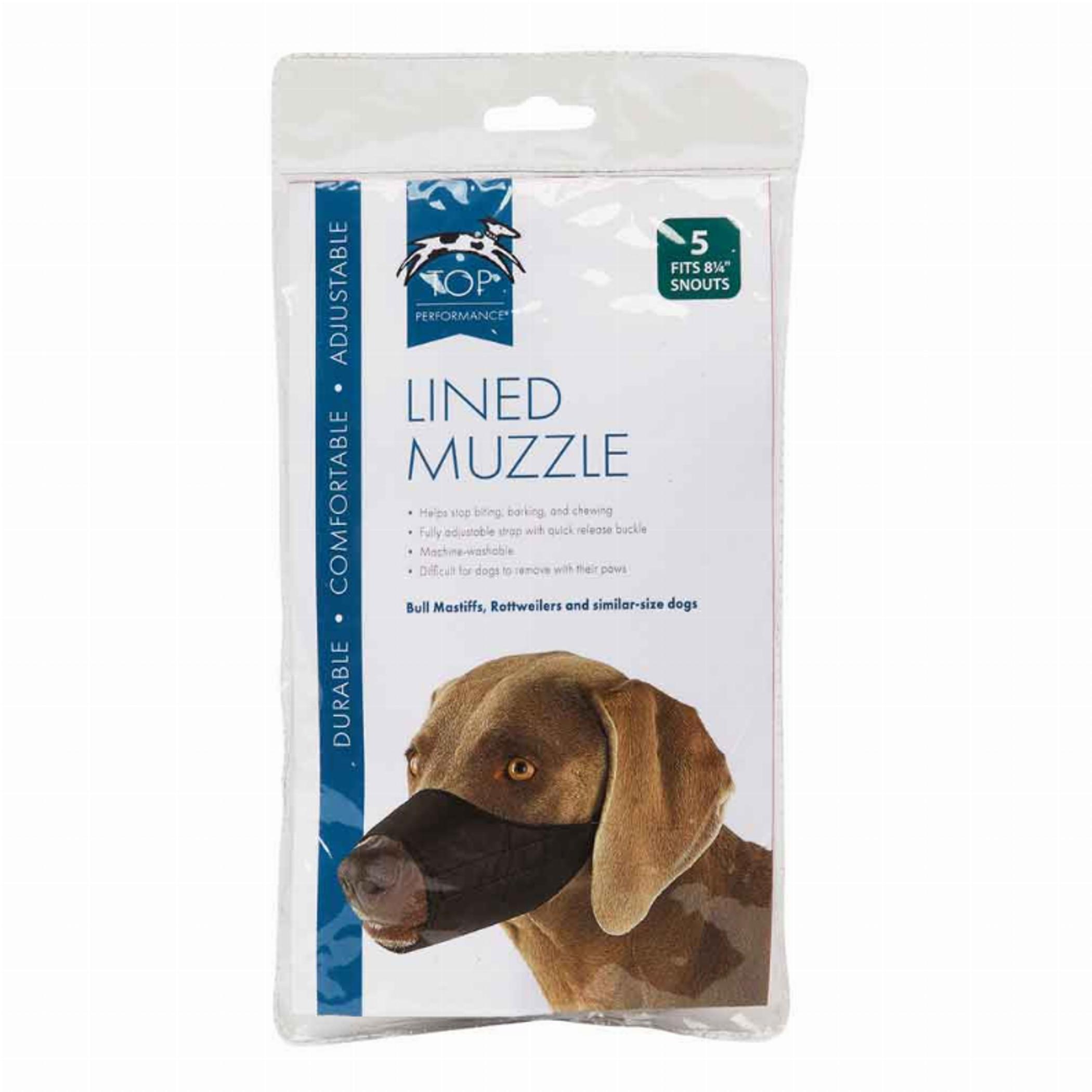 TP Lined Nylon Muzzle 8.25InSnout Sz 5 Image 1