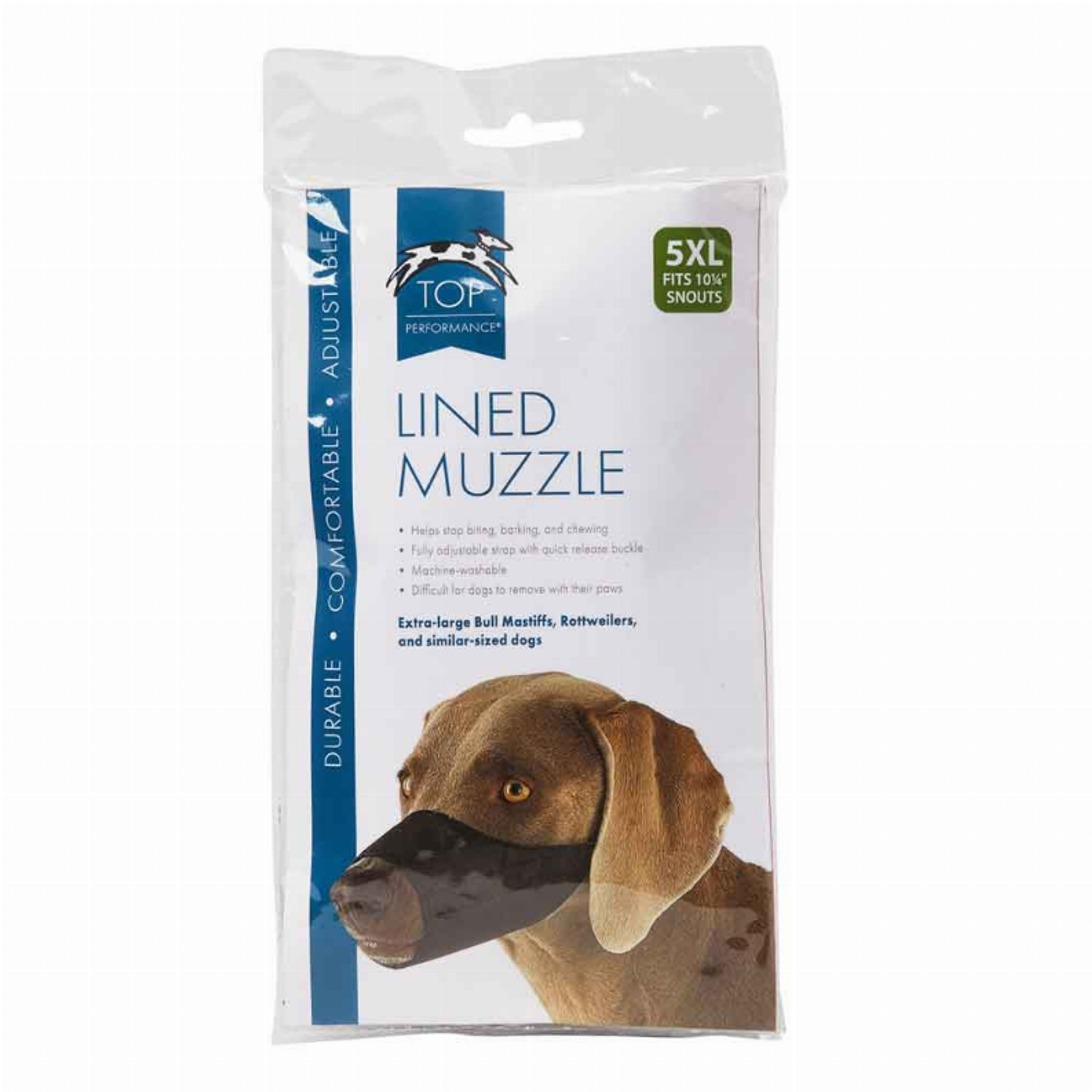 TP Lined Nylon Muzzle 10.25Insnout 5XL Image 1