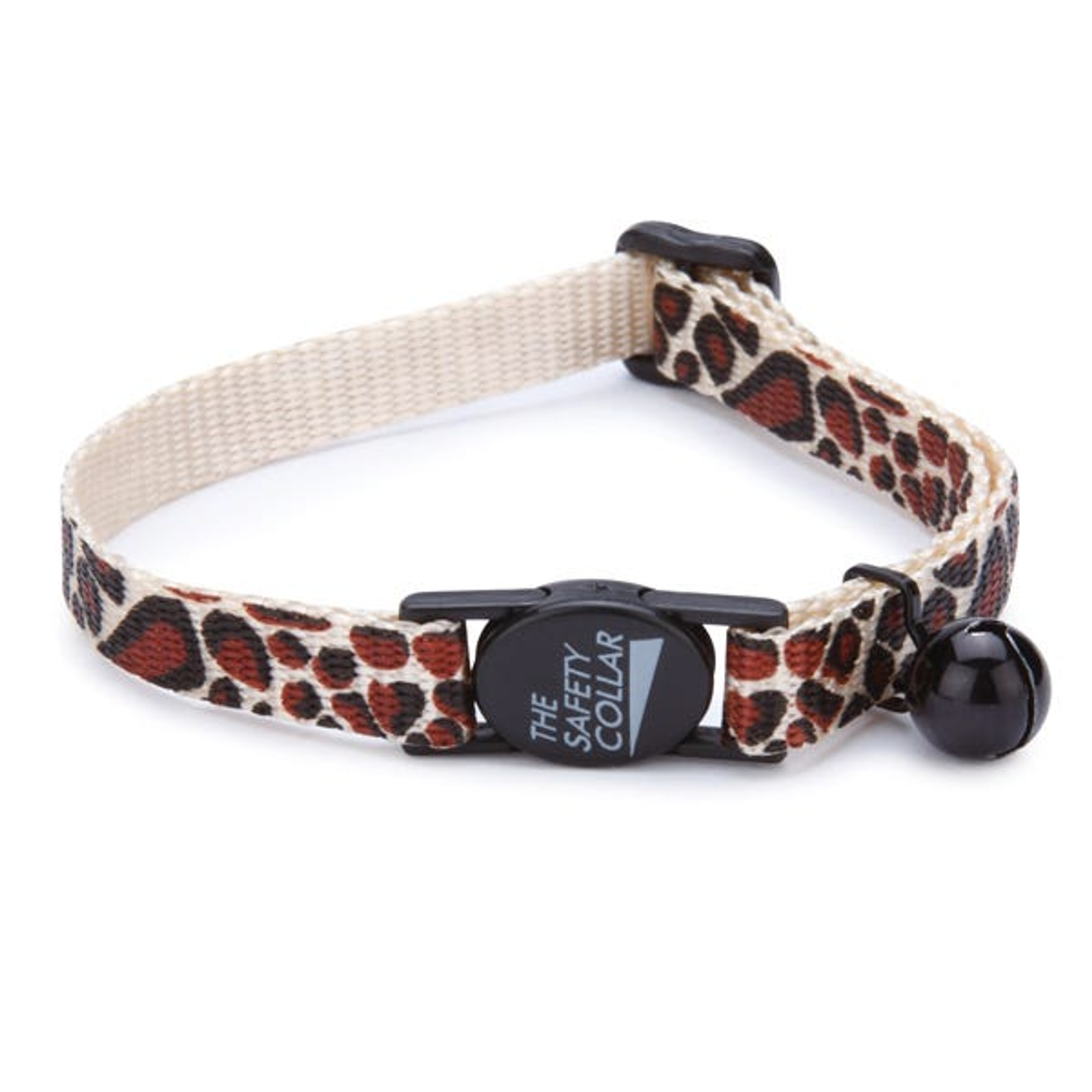 MT AnimalPrint Cat Collar 8-12In Grffe Image 1