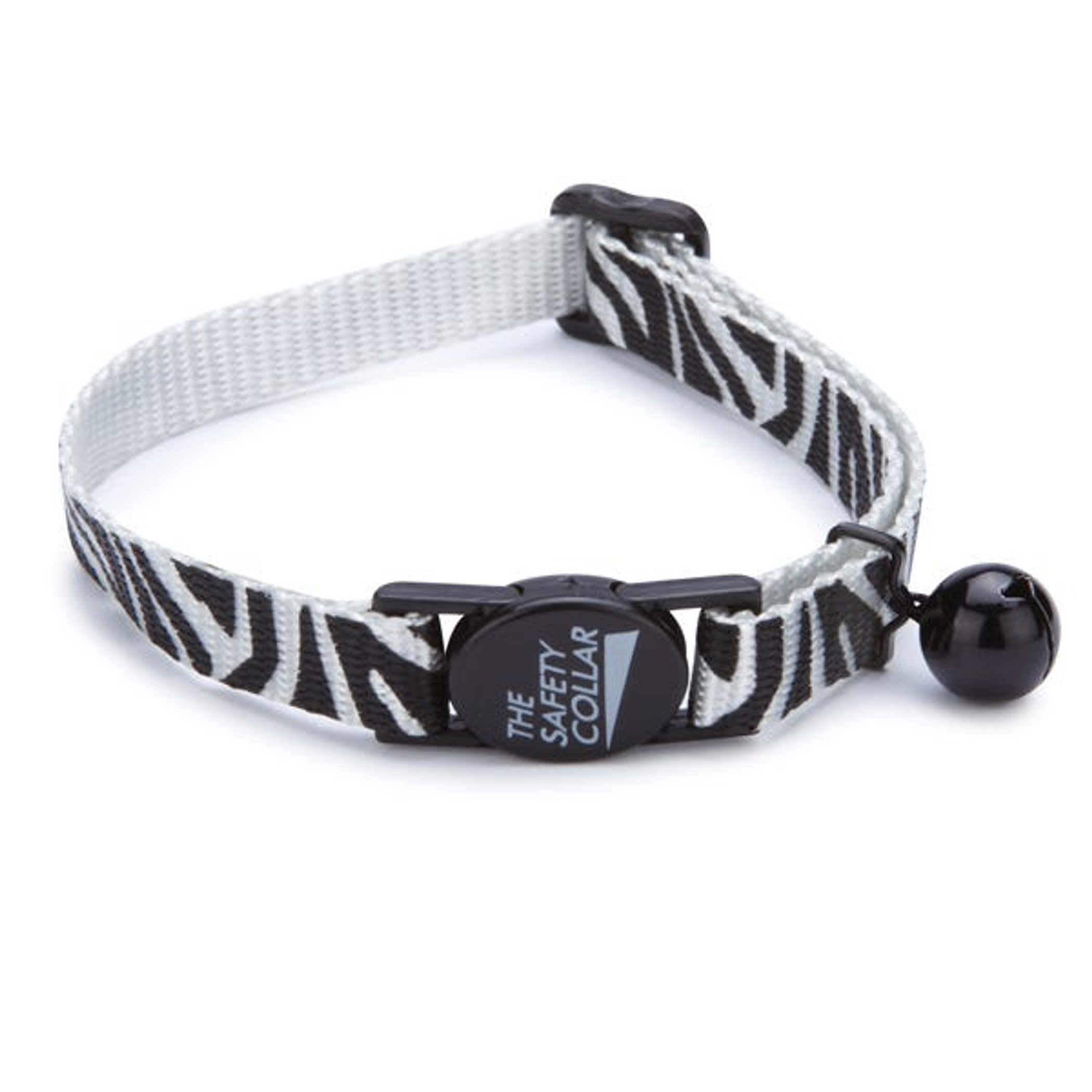 MT AnimalPrint Cat Collar 8-12In Zebra Image 1