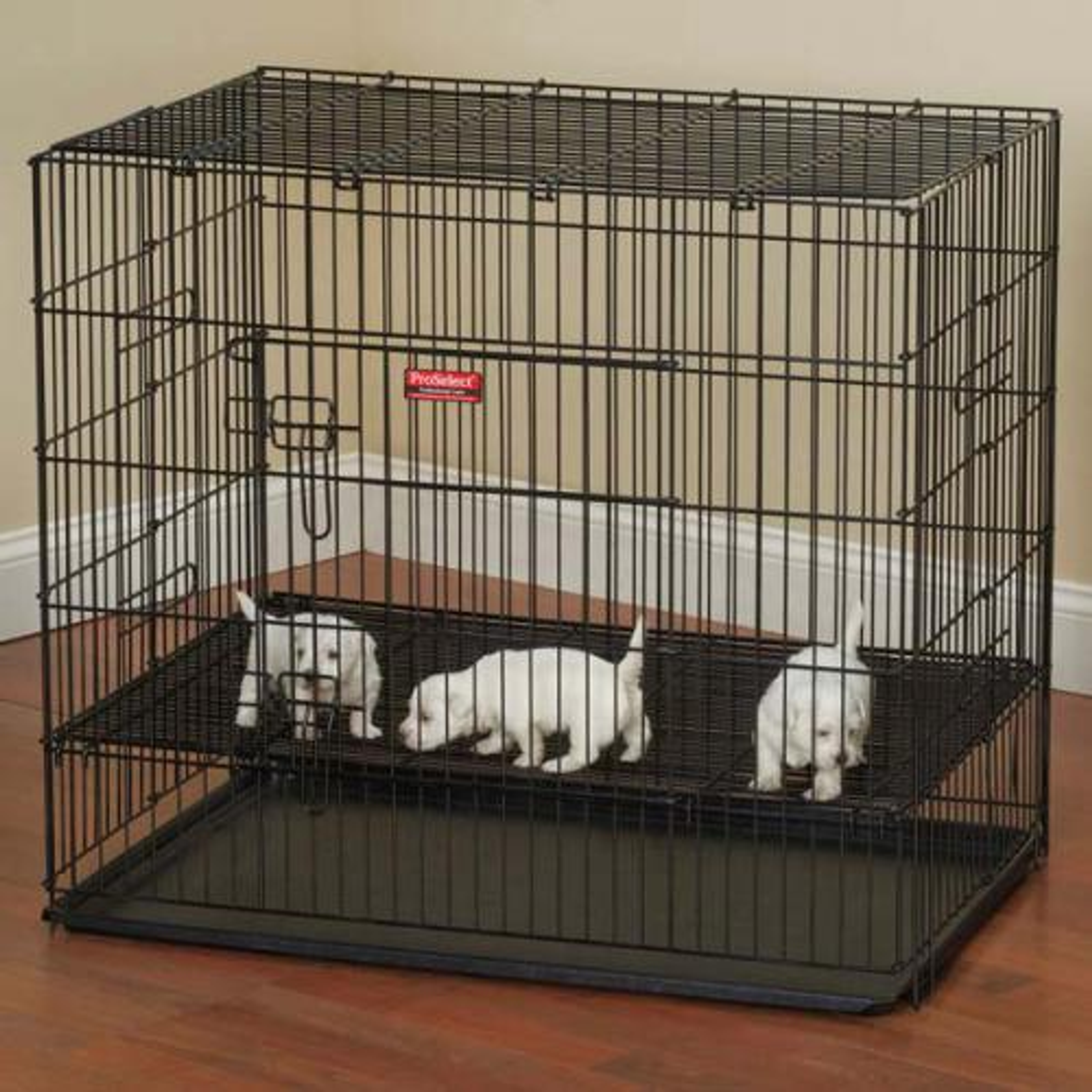 ProSelect Puppy PlayPen with Plastic Pan Image 1