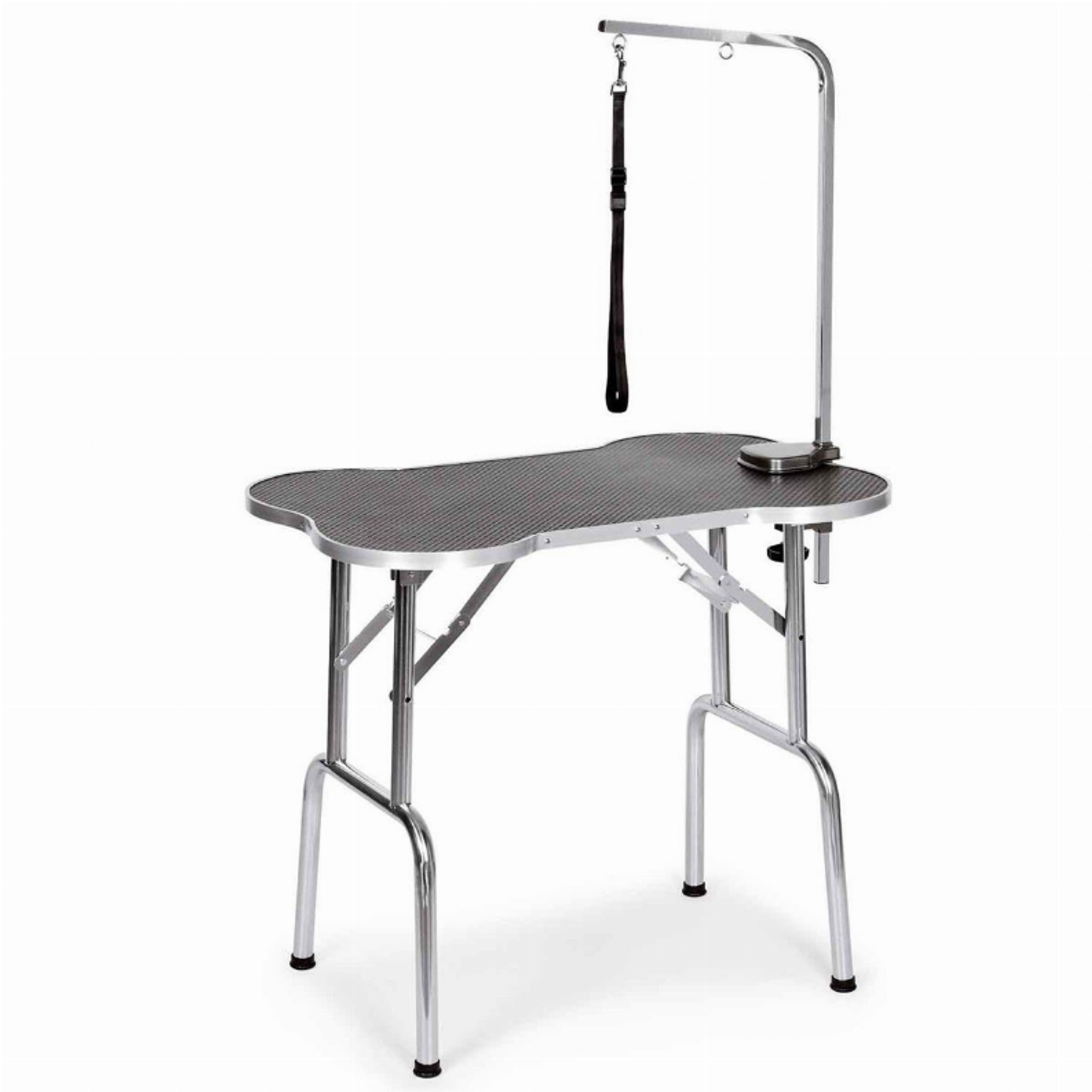 ME Bone Shaped Folding Table 36In Blk Image 1