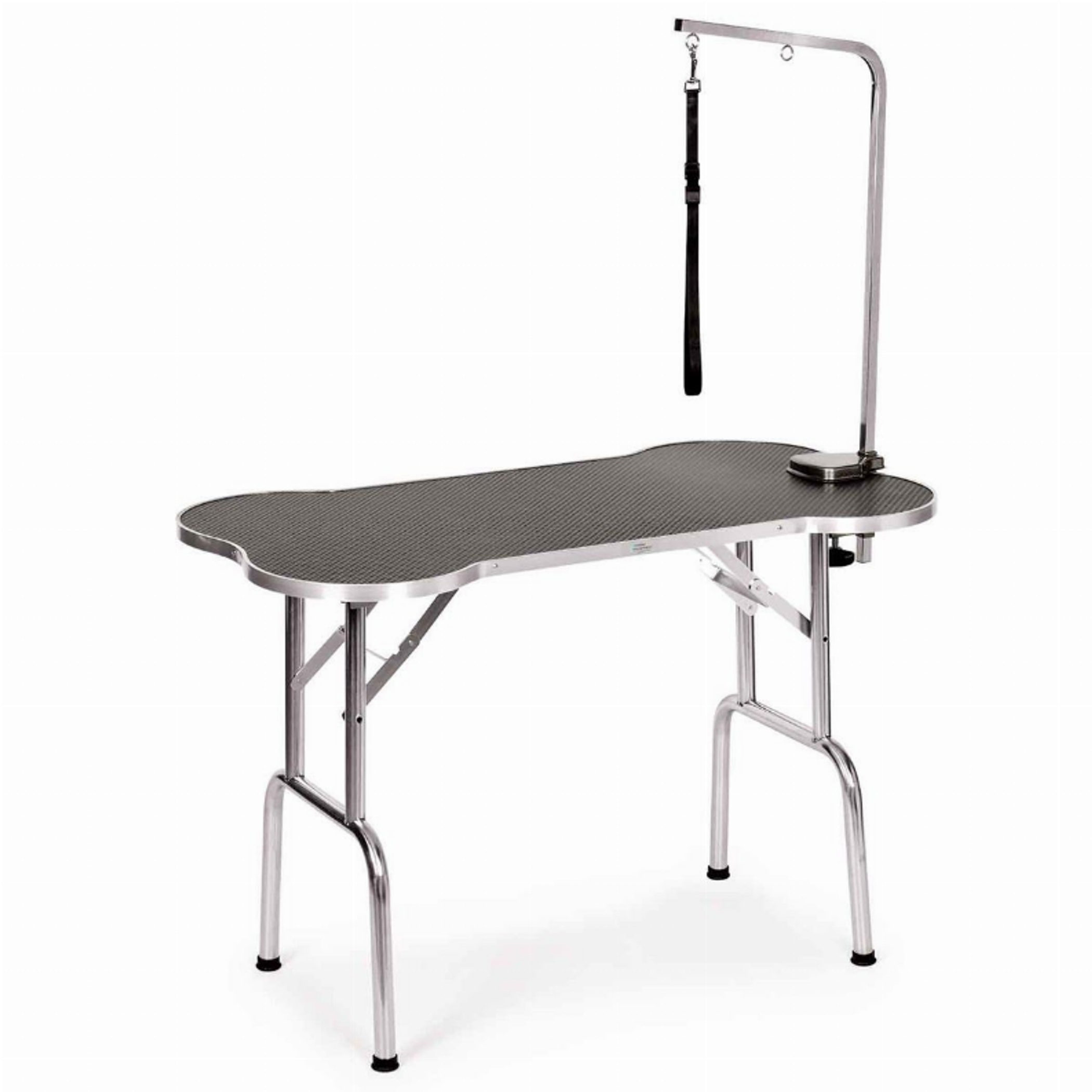 ME Bone Shaped Folding Table 45In Blk Image 1