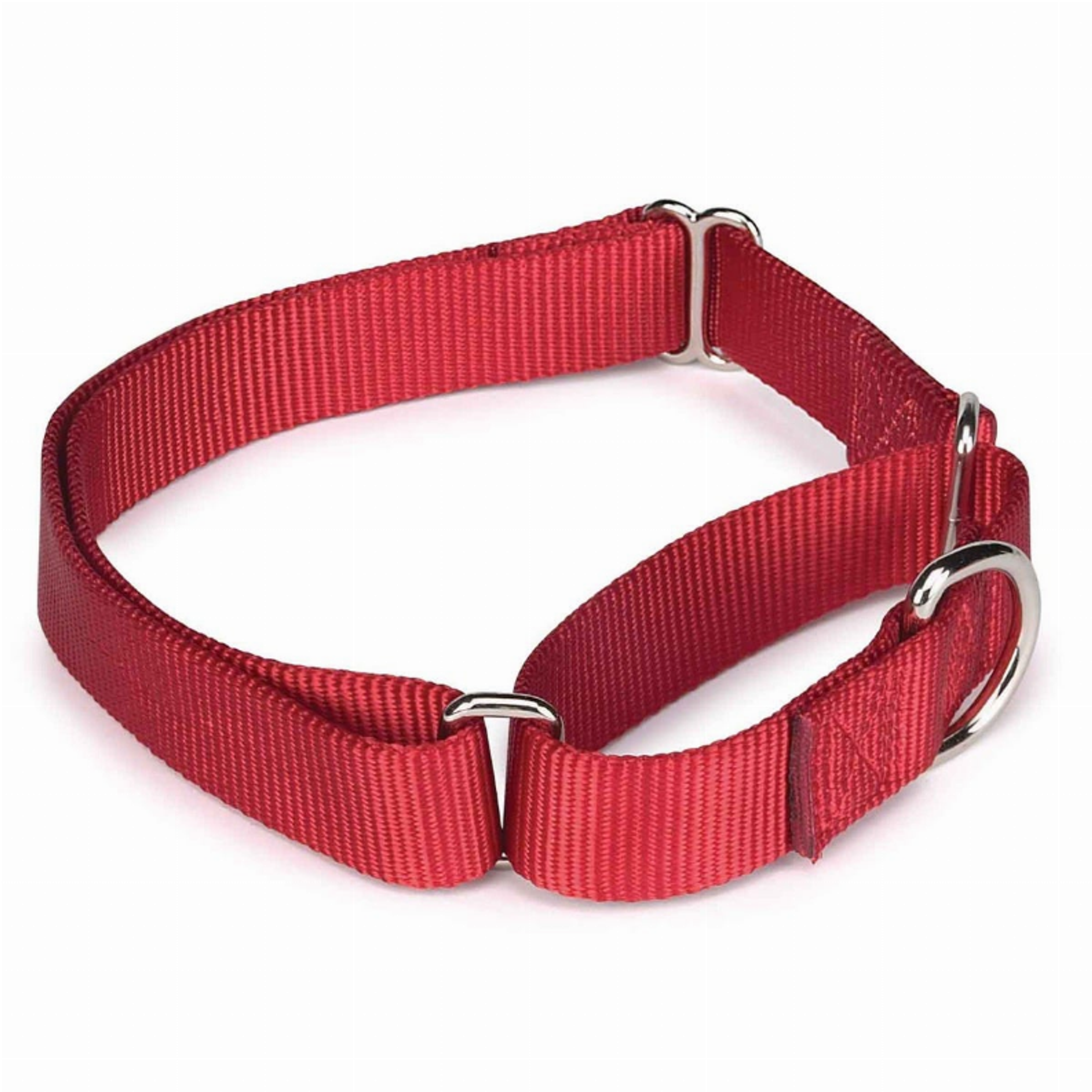 GG Nylon Martingale Collar 18-26In Red Image 1