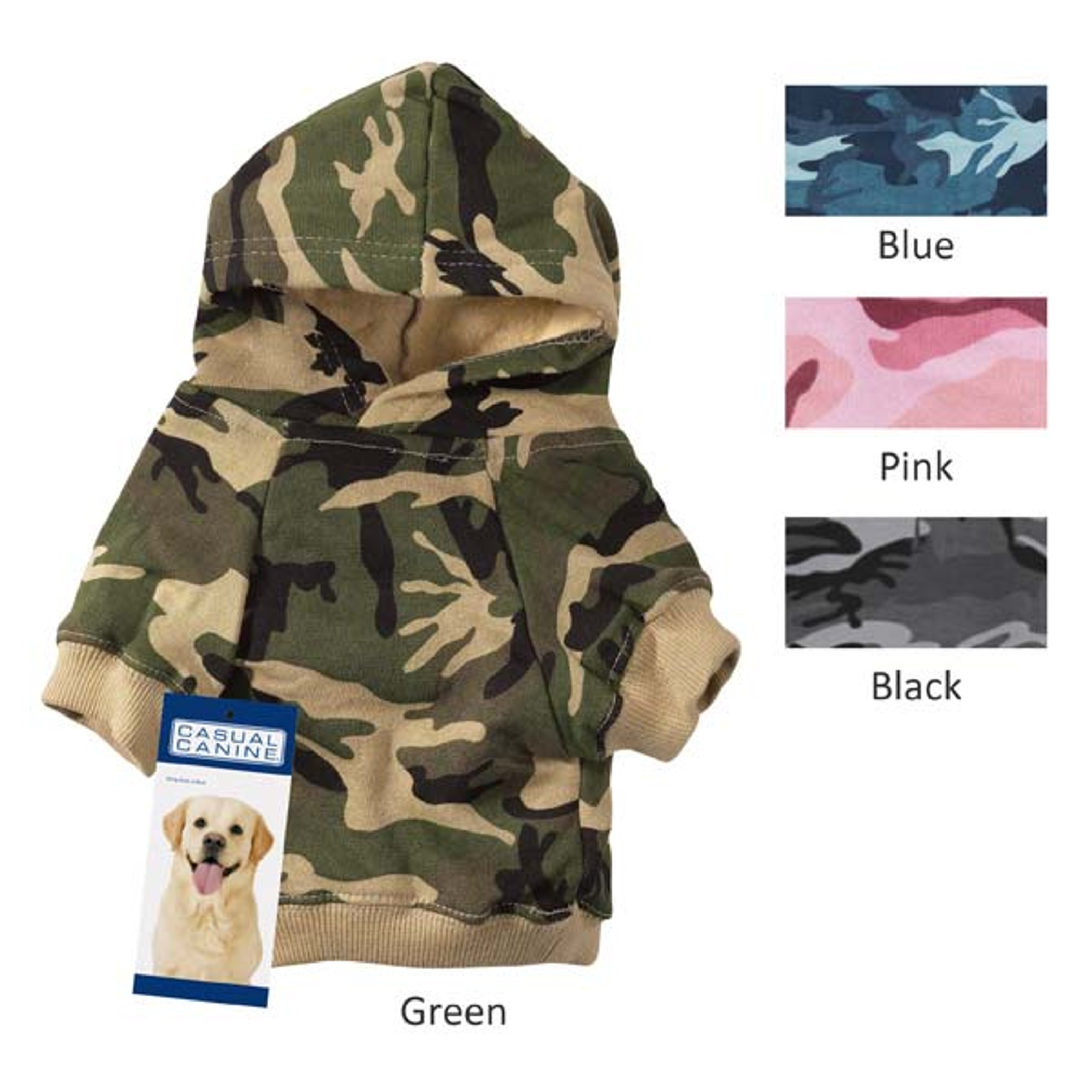 Casual Canine Camo Hoodie Image 1