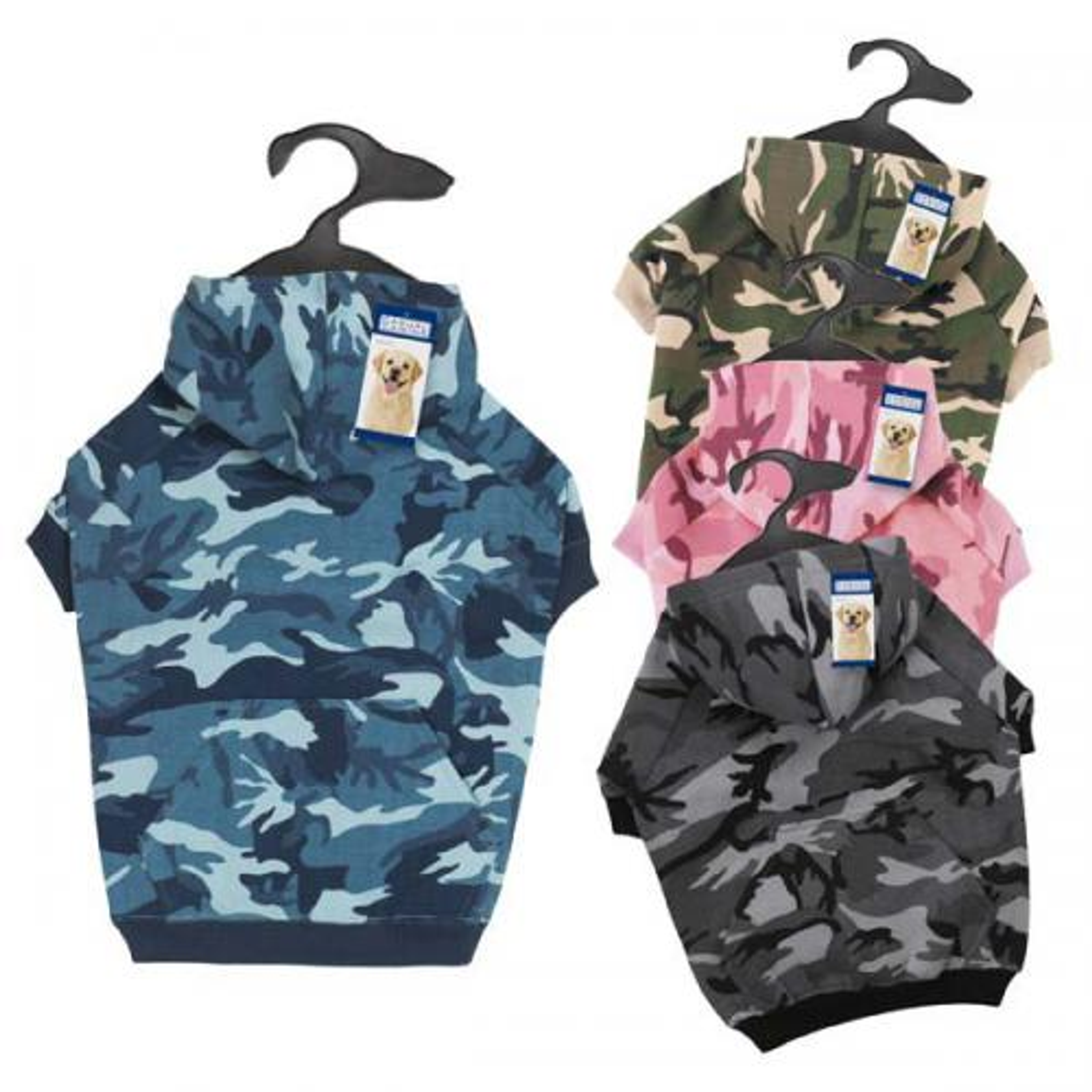 Casual Canine Camo Hoodie Image 1