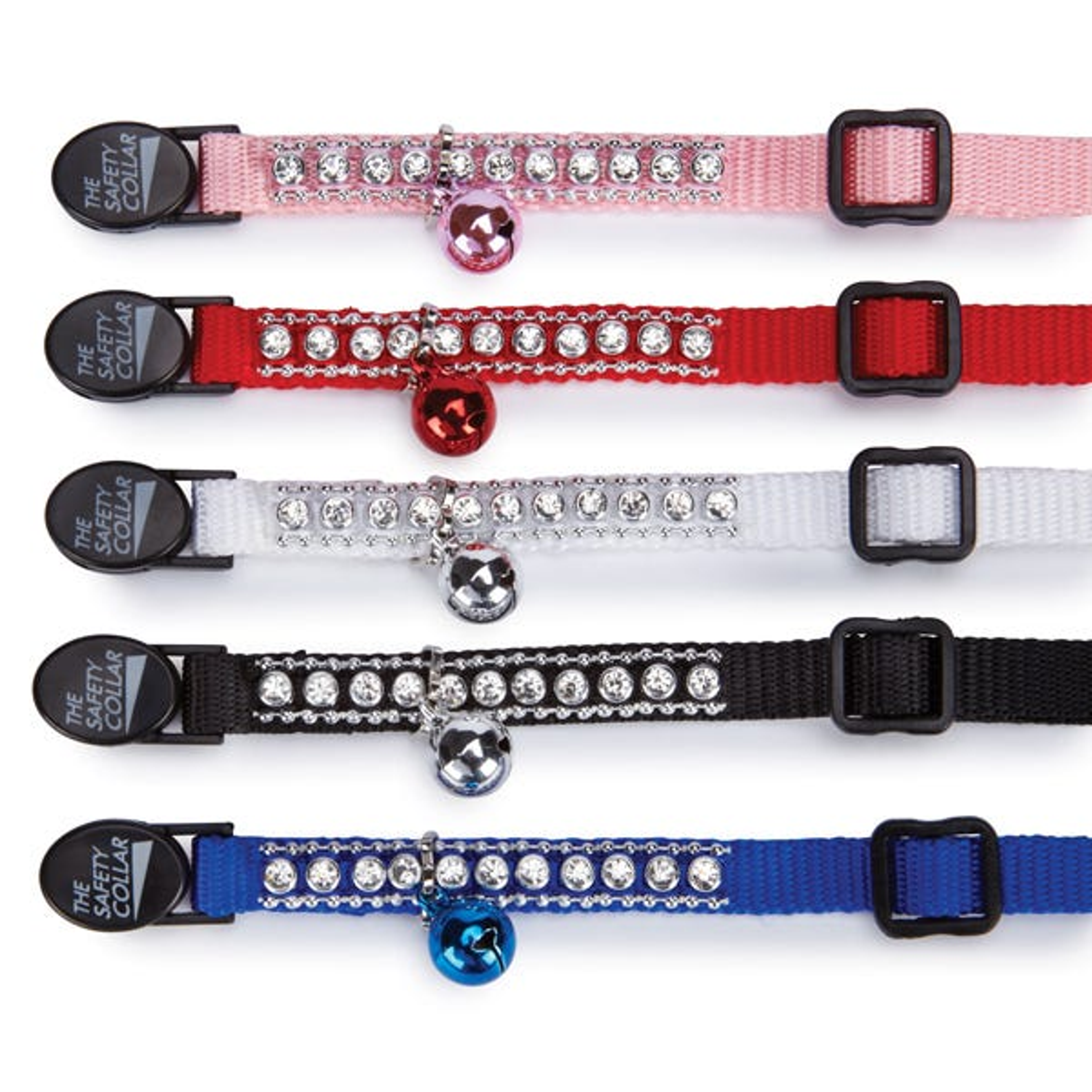 MT Rhinestone Cat Collar Red Image 1