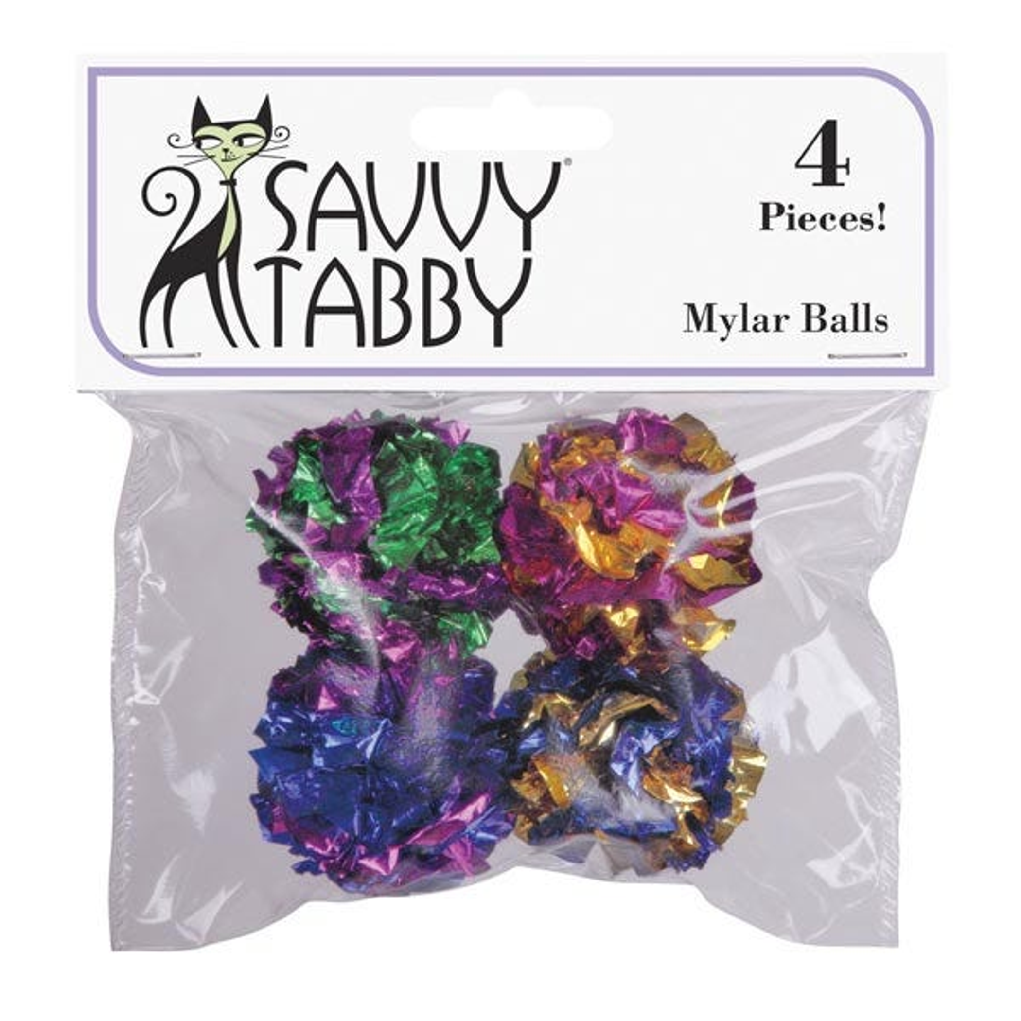ST Mylar Balls 4Pk Image 1