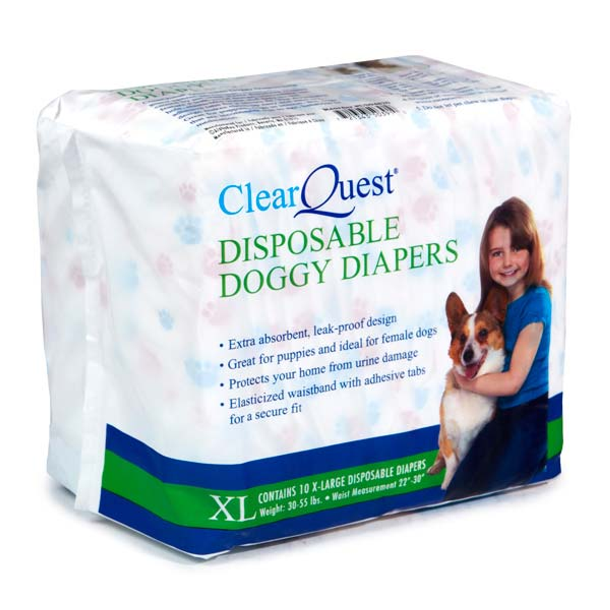 CQ Disp Doggy Diapers XL Image 1