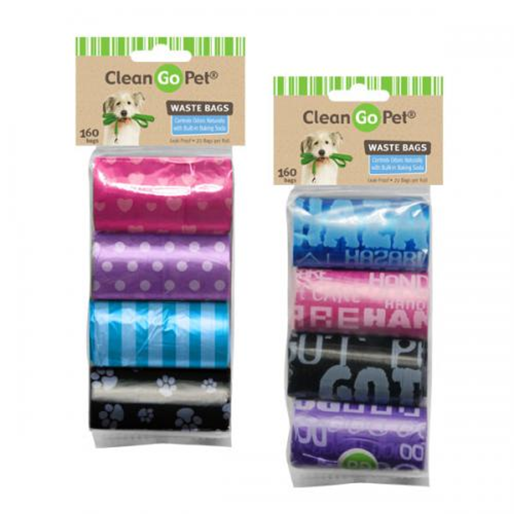 Clean Go Pet Waste Bags 8 Rolls Classic Image 1