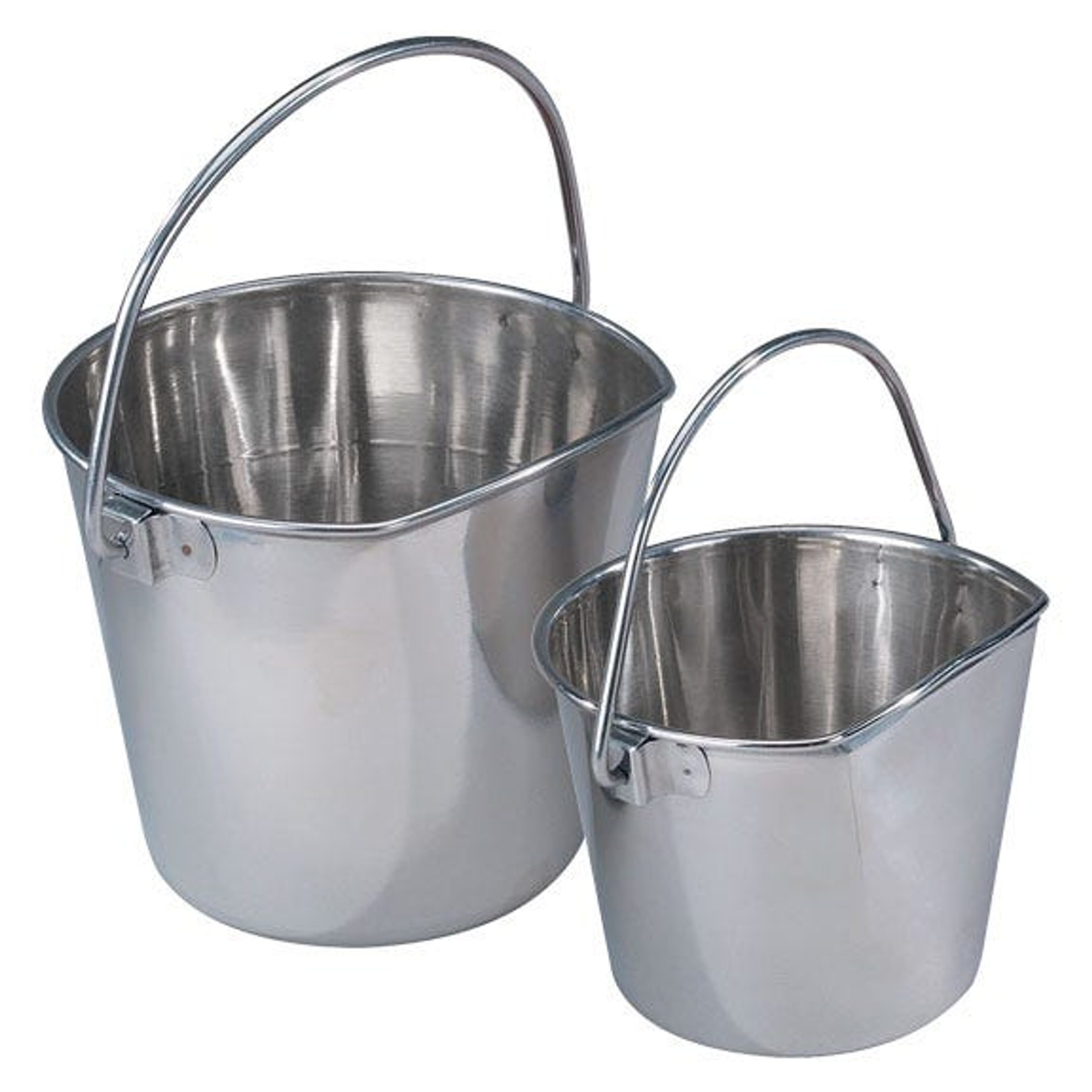 PS Stainless Flat Sided Pail 2Qt Image 1