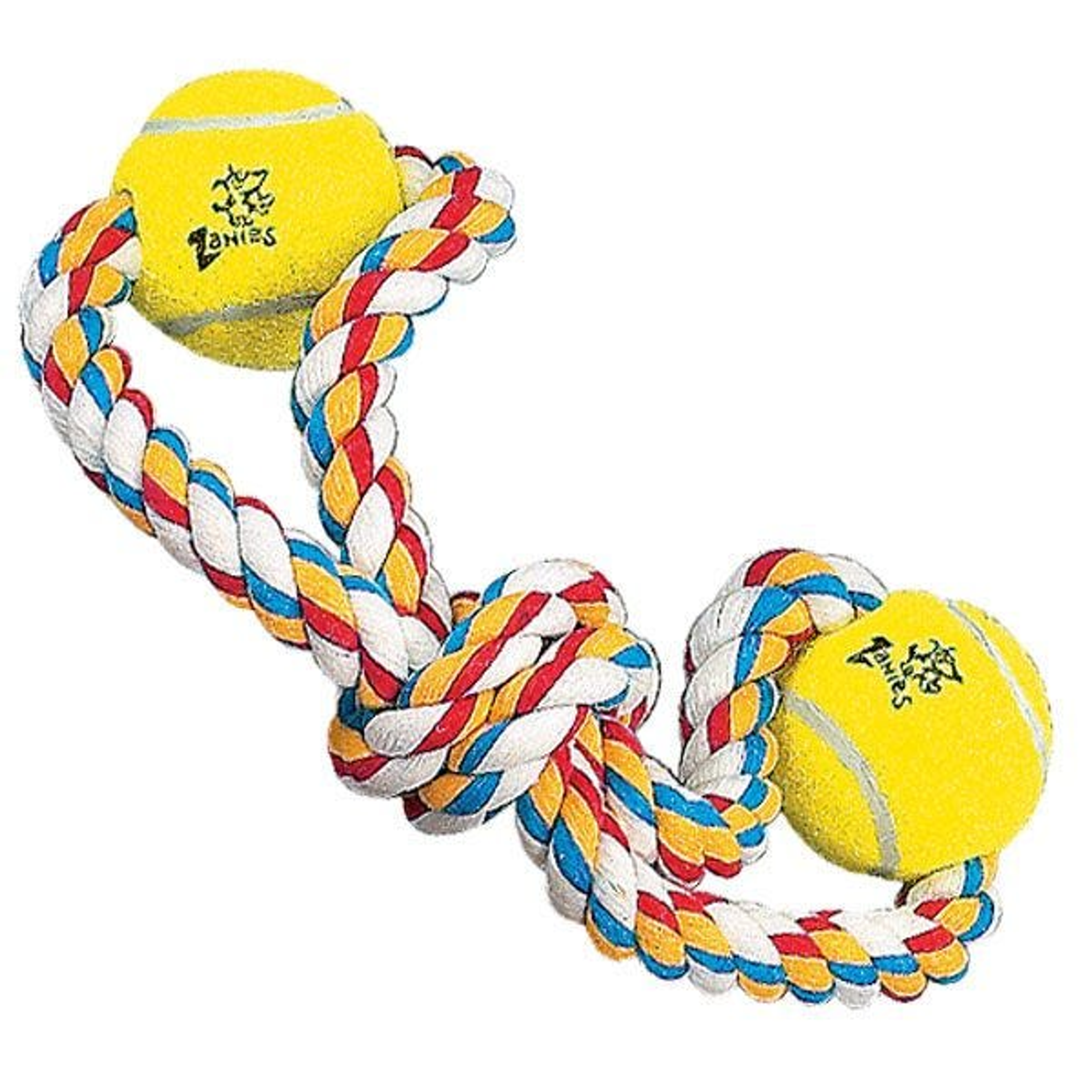 ZA Rope Tennis Ball 15In Fig 8 2Bls Image 1