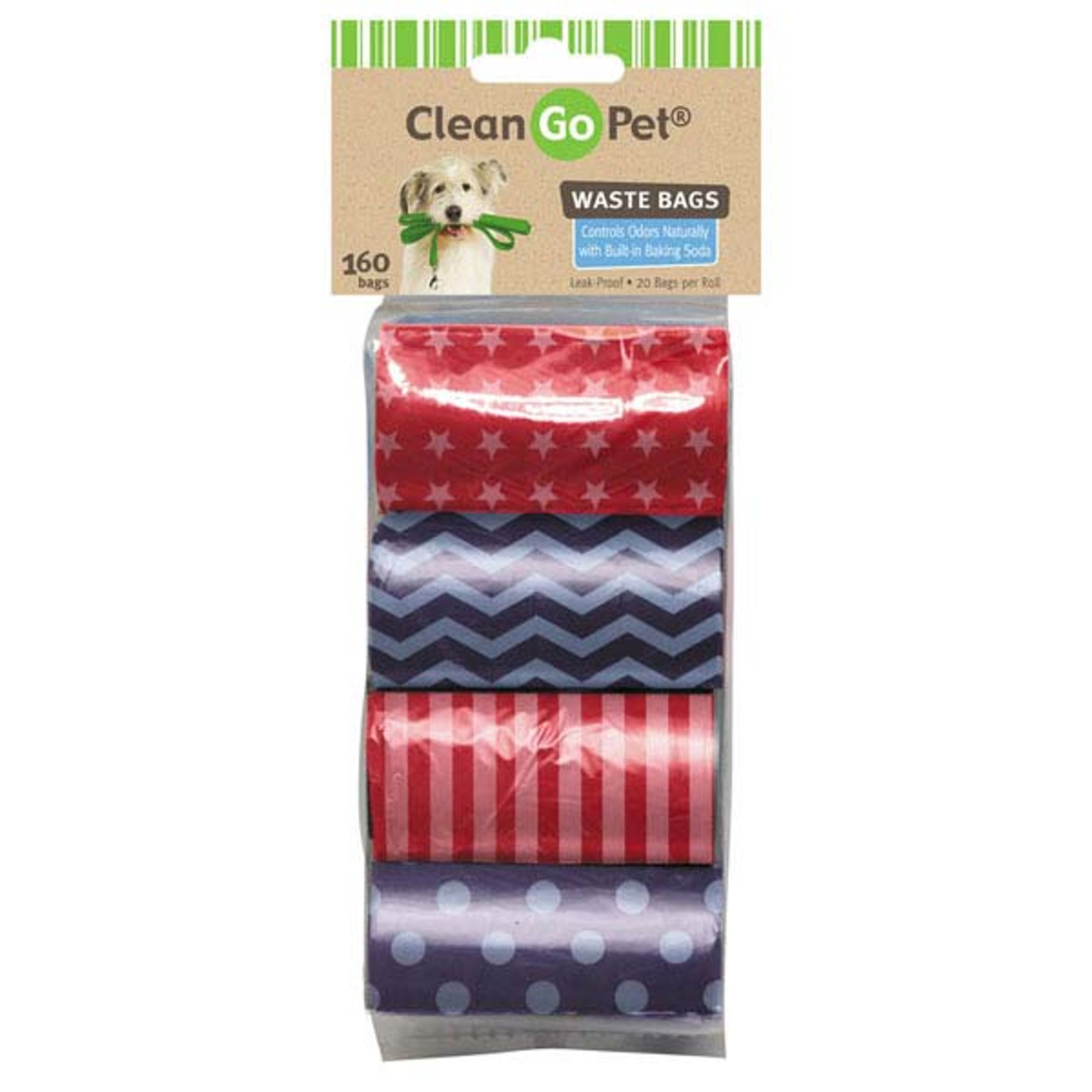 CG Waste Bags 8 Roll Stars & Stripes Image 1