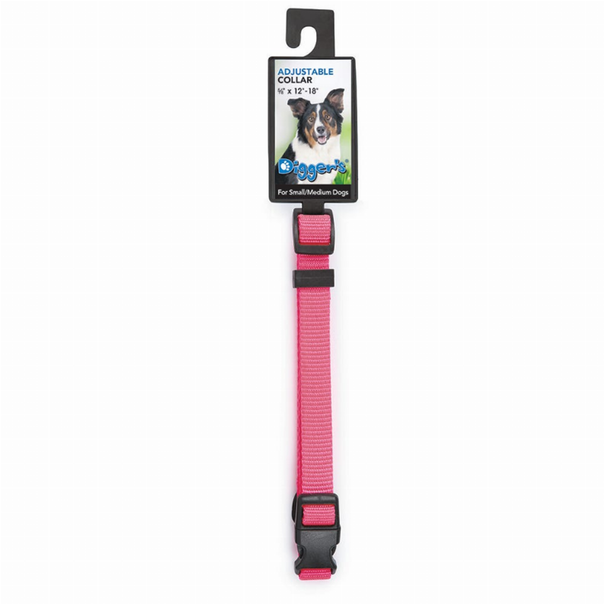 Diggers 5/8in Adjustable Collar-Pink Image 1