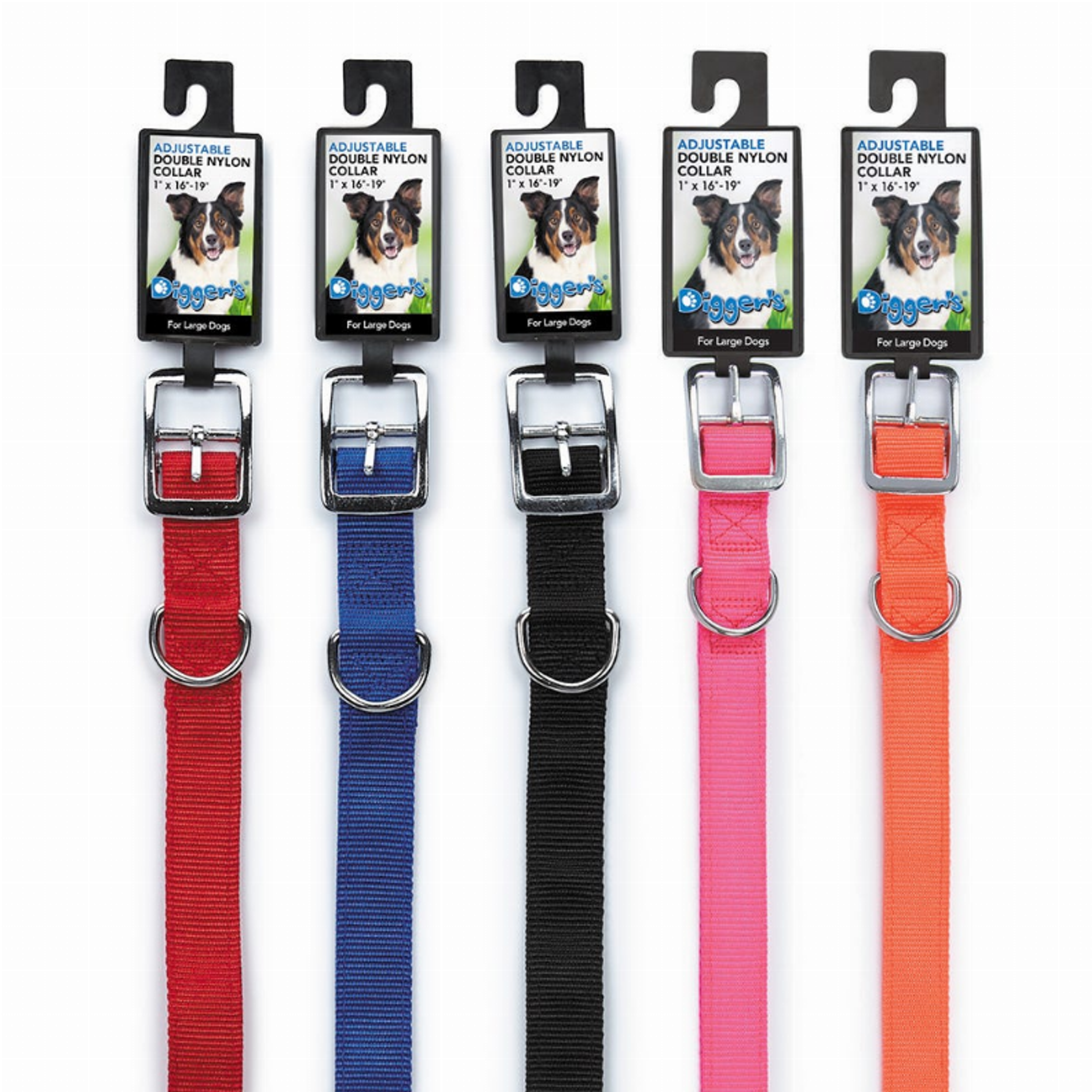 DGR 1in Nylon Collar 28in Neon Org Image 1