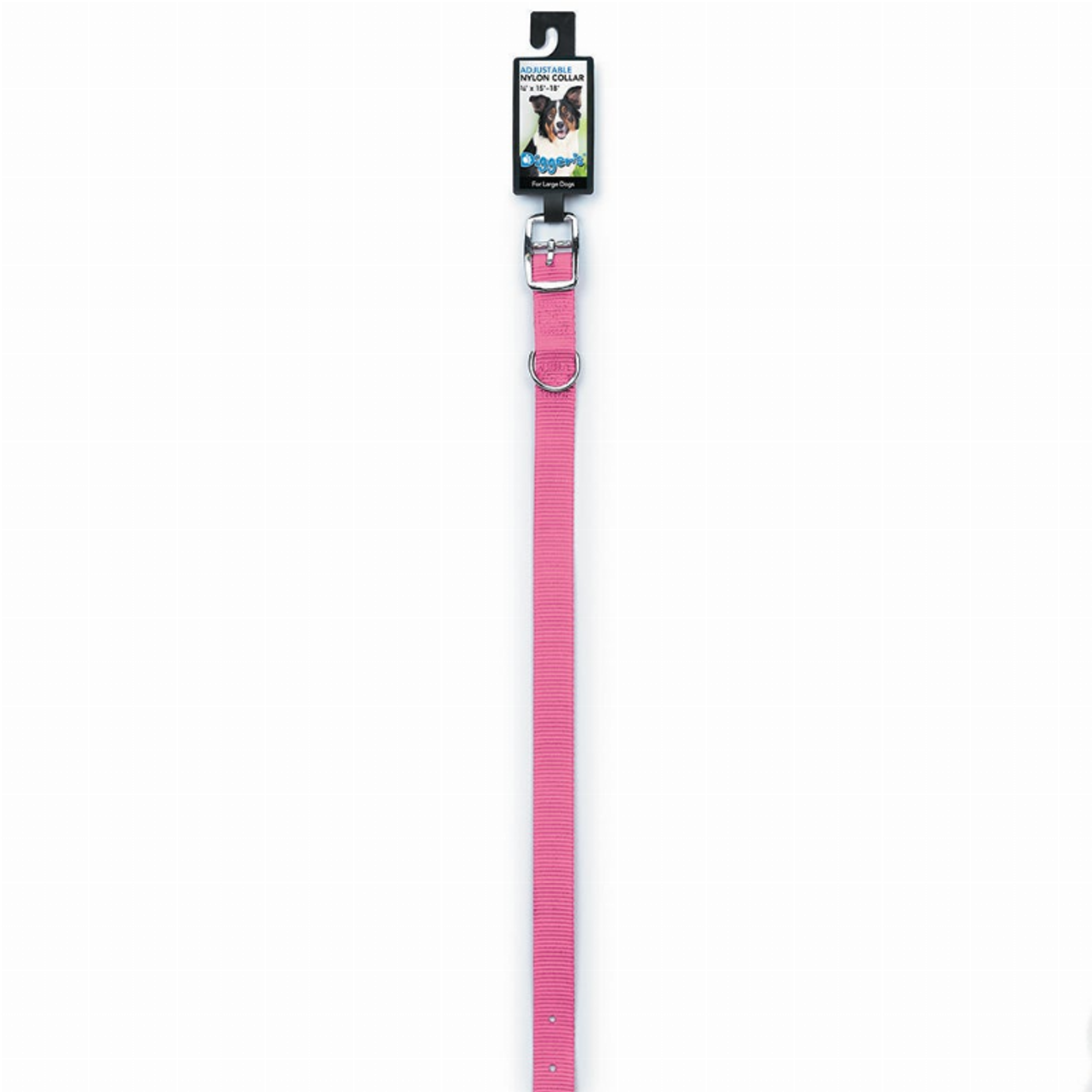 DGR 3/4in Nylon Collar 20in Neon Pink Image 1