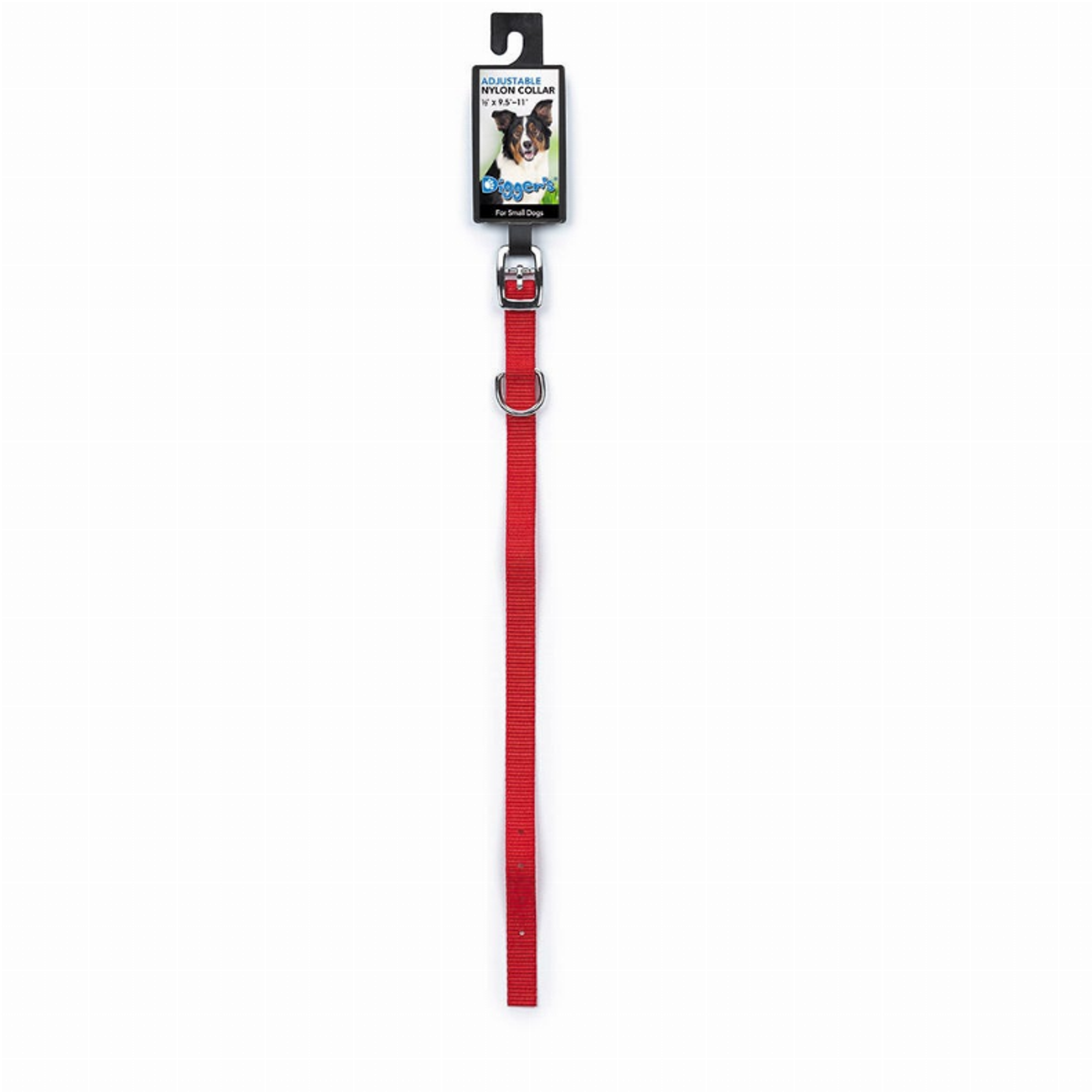 DGR 1/2in Nylon Collar 14in Red Image 1