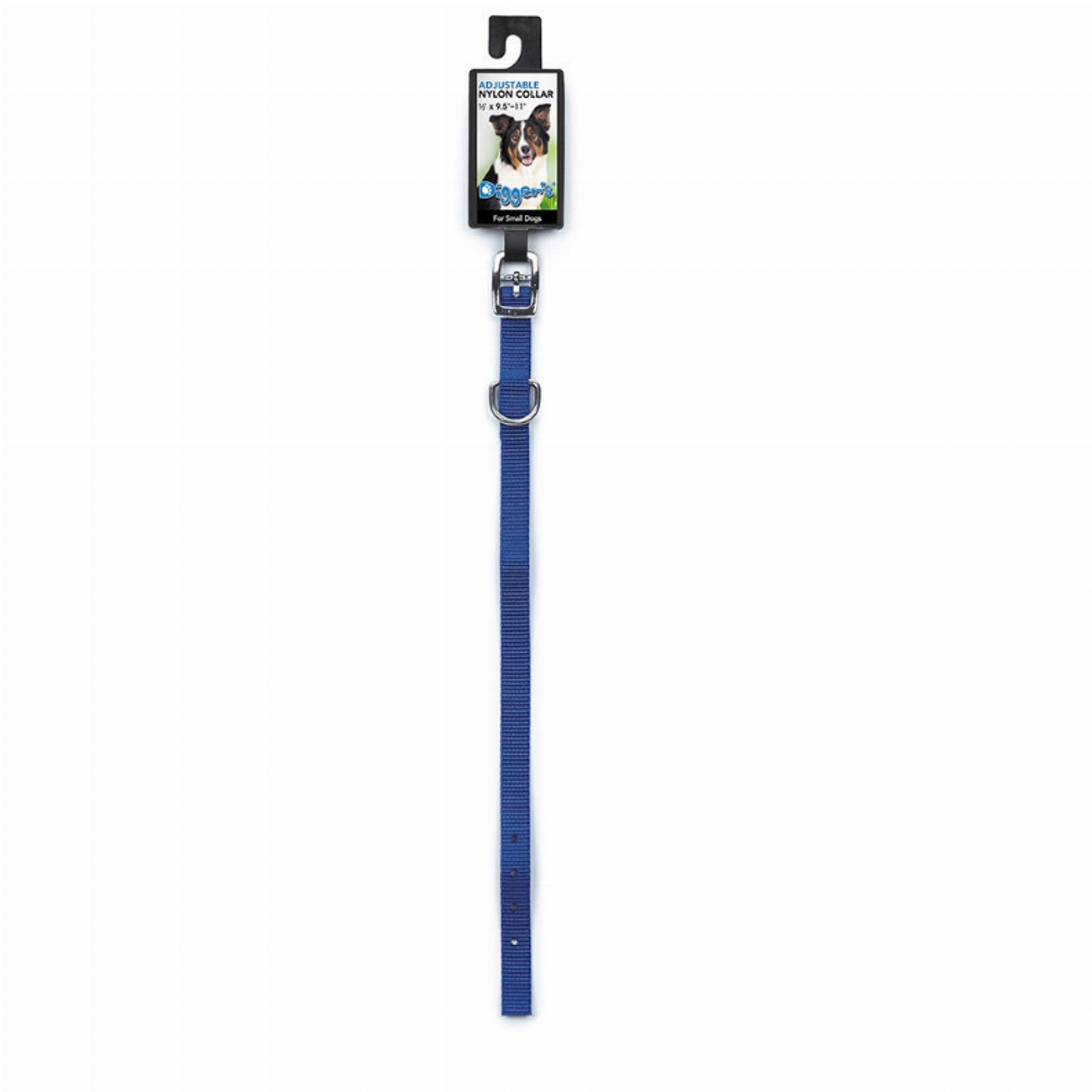 DGR 1/2in Nylon Collar 14in Blue Image 1