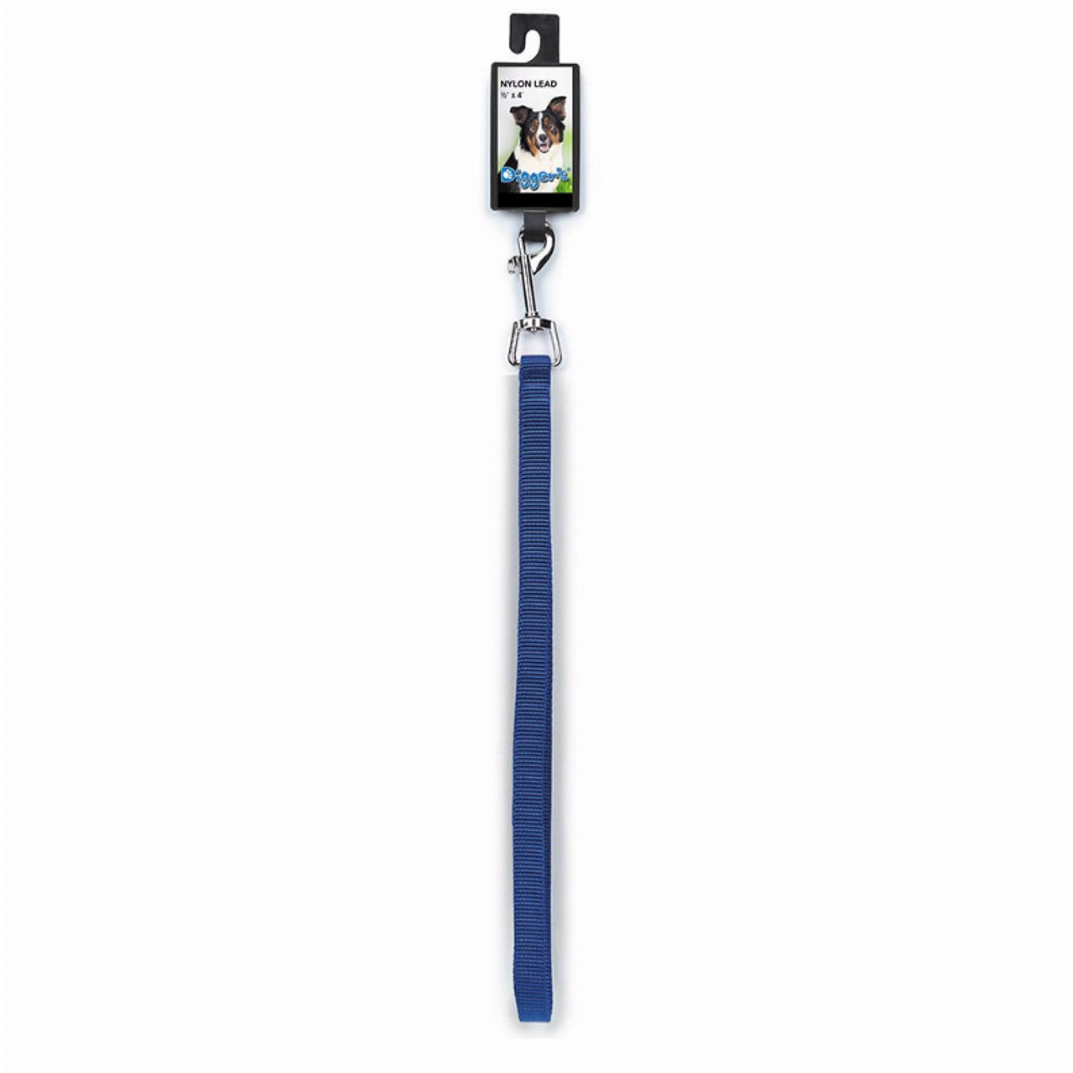 Diggers 1/2in Nylon Lead 48in Blue Image 1