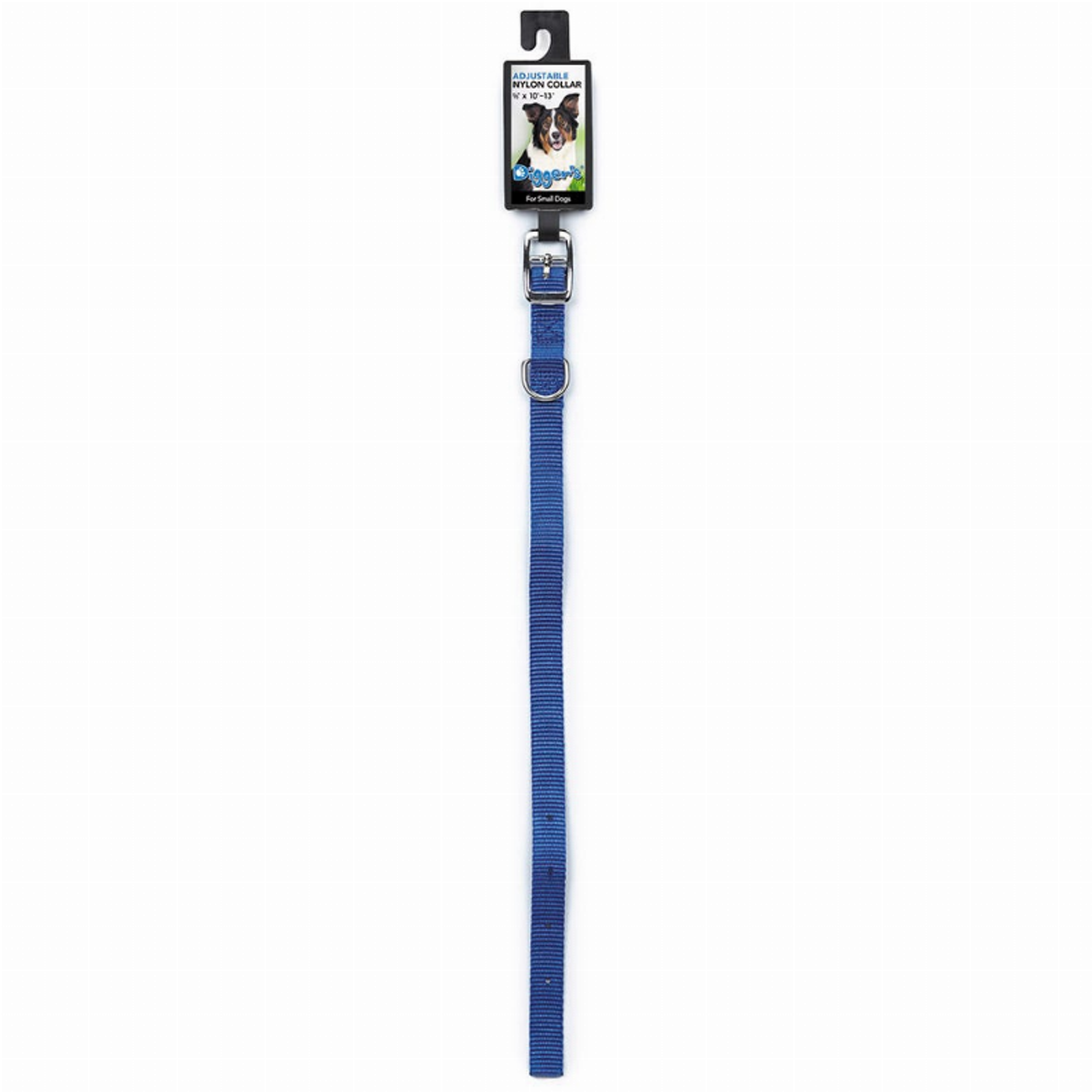 Diggers 5/8in Nylon Collar 16in Blue Image 1
