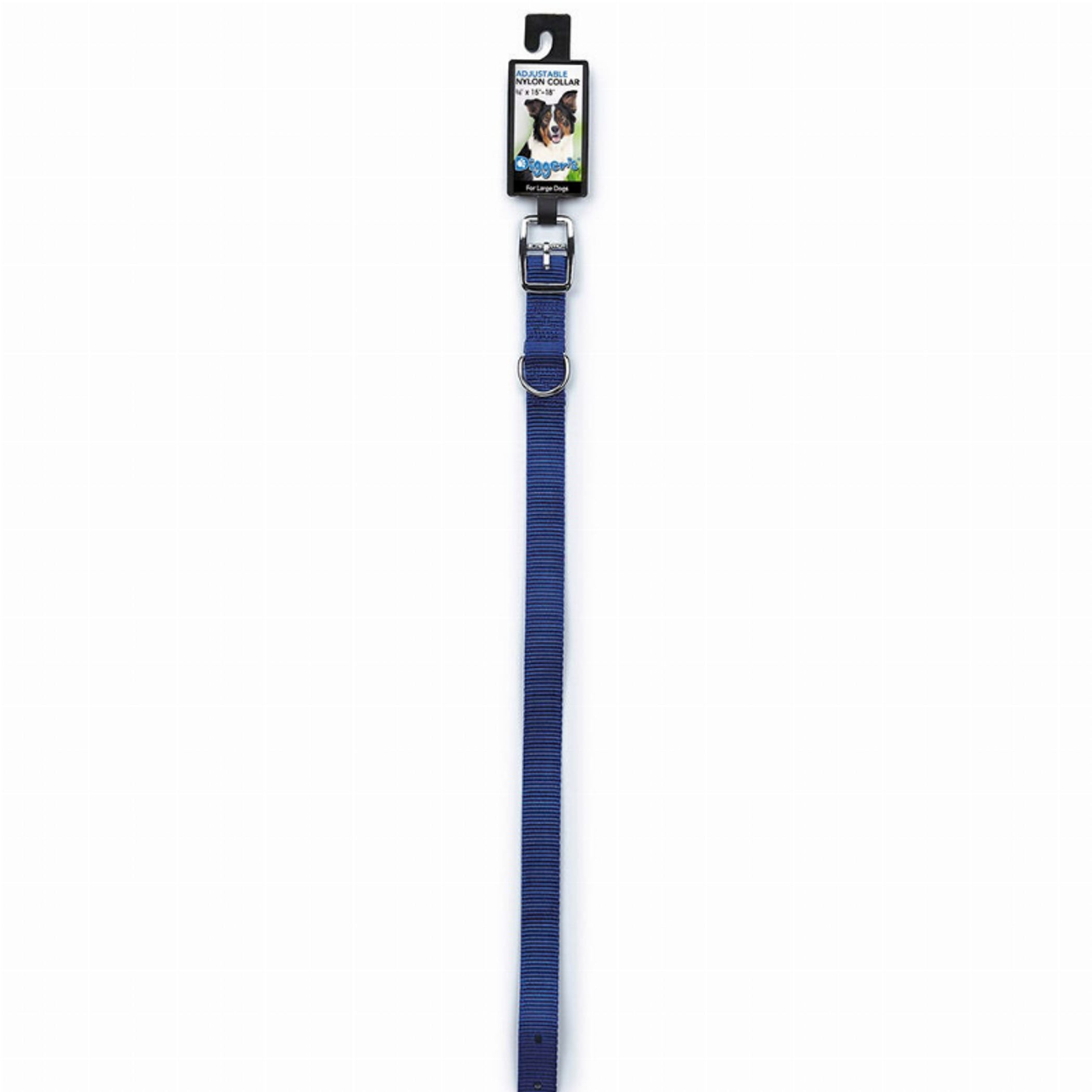 Diggers 3/4in Nylon Collar 18in Blue Image 1