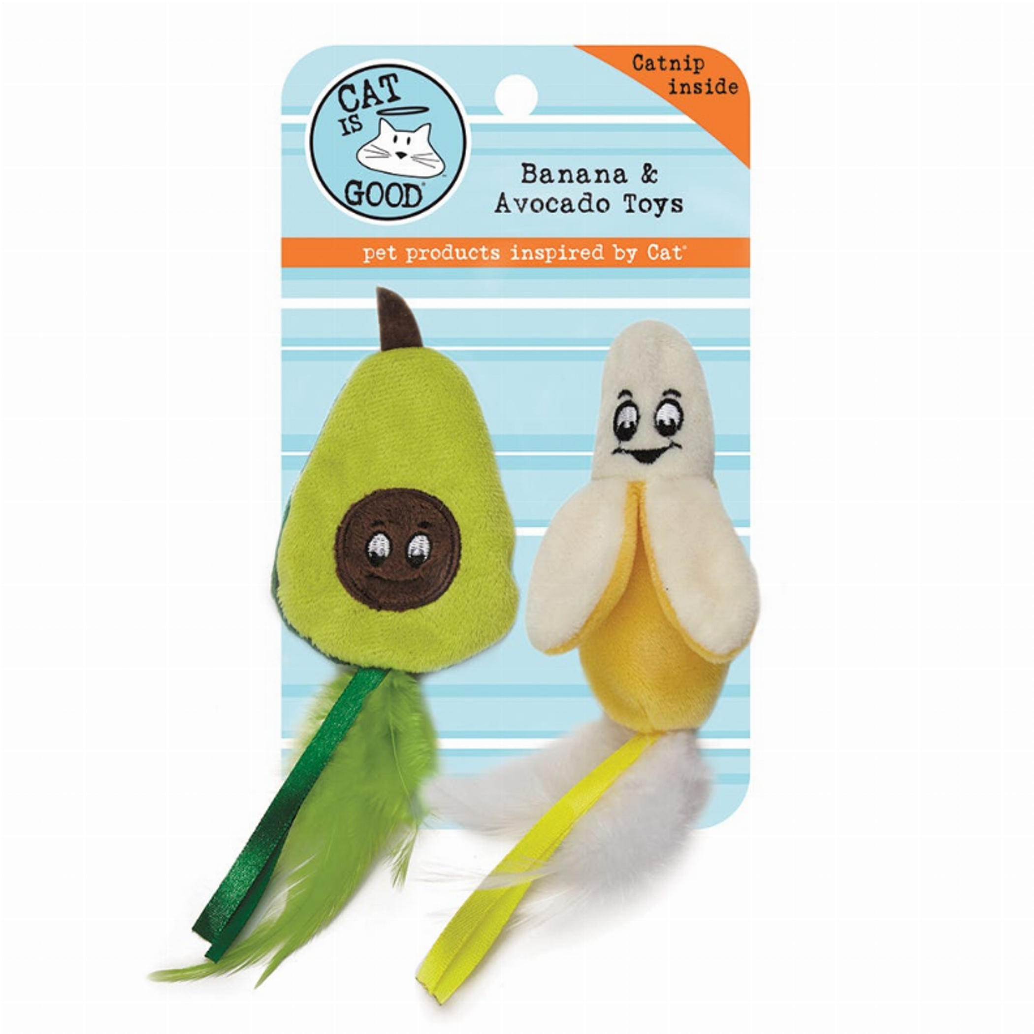 CIG Banana & Avocado Catnip Toy 2pk Image 1