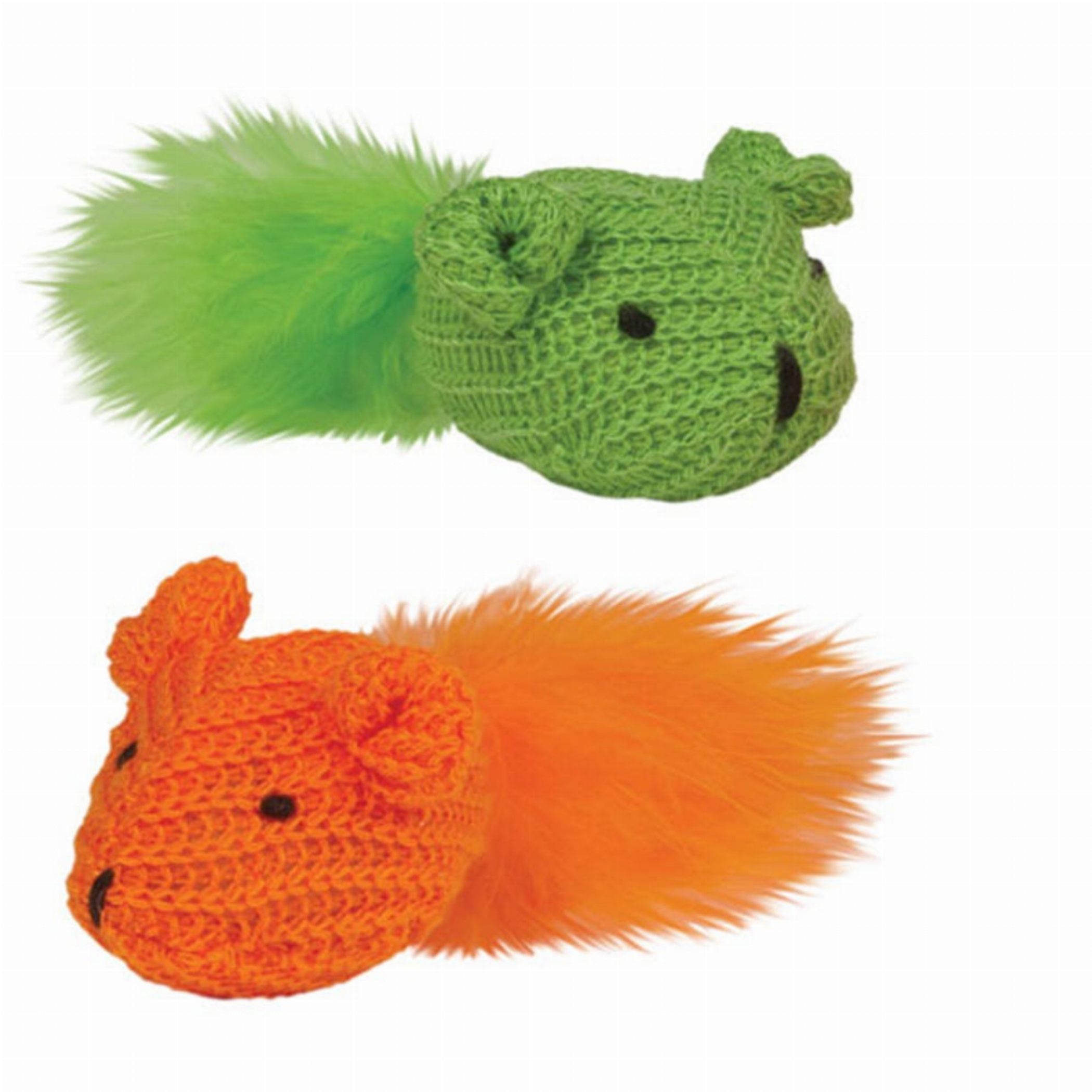 KB Knit Mouse with Feather 2Pk Image 1