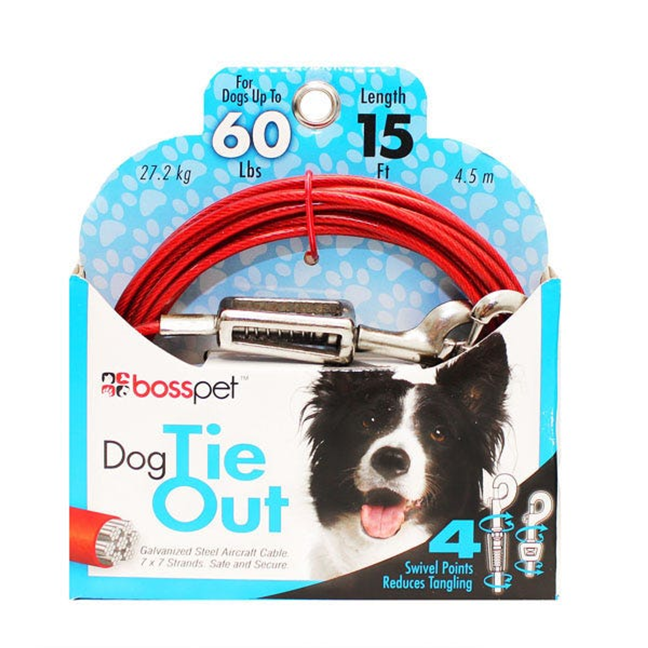 BP Tie-Out W/ Spring 30ft Lrg Image 1