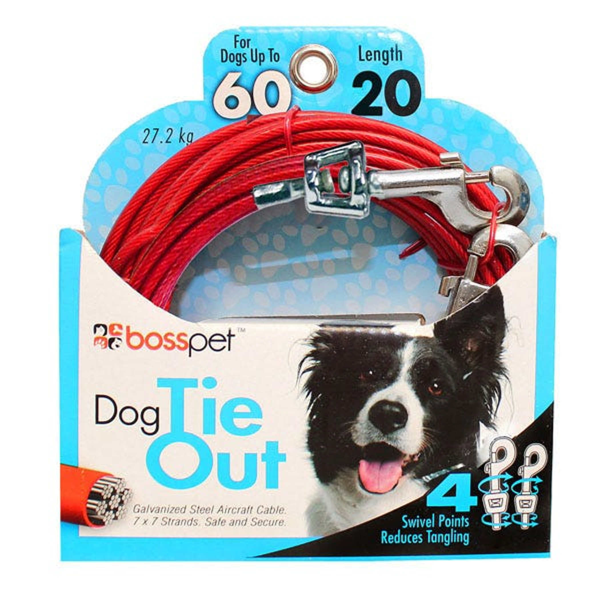 BP Tie-Out Swivel Snap 30ft Lrg Image 1