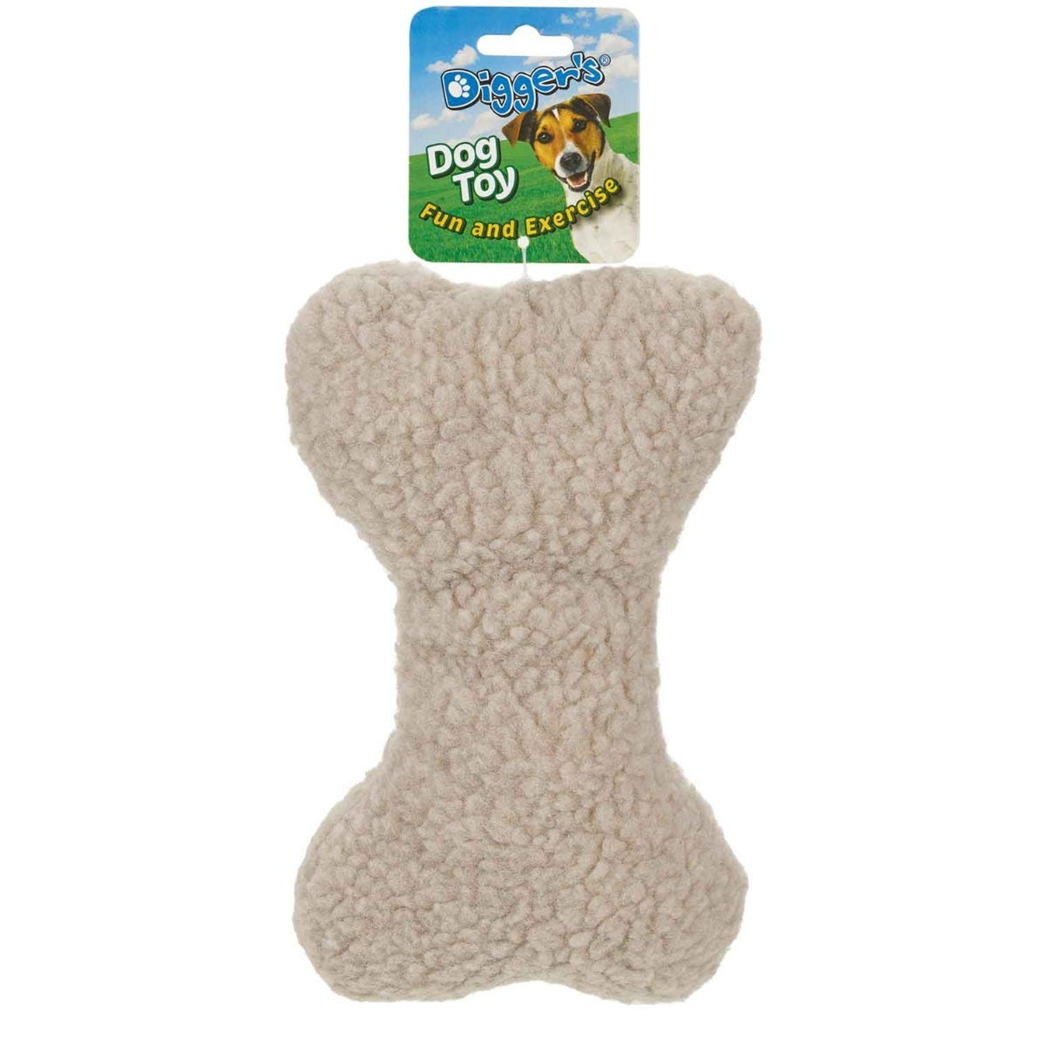 Digger's Bone-Woolly Toy 9in Image 1