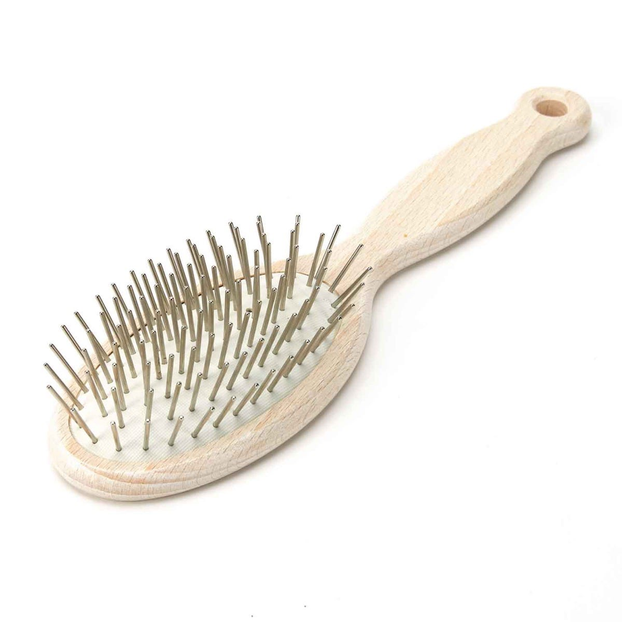 AS Wooden Pin Brush Oval Image 1