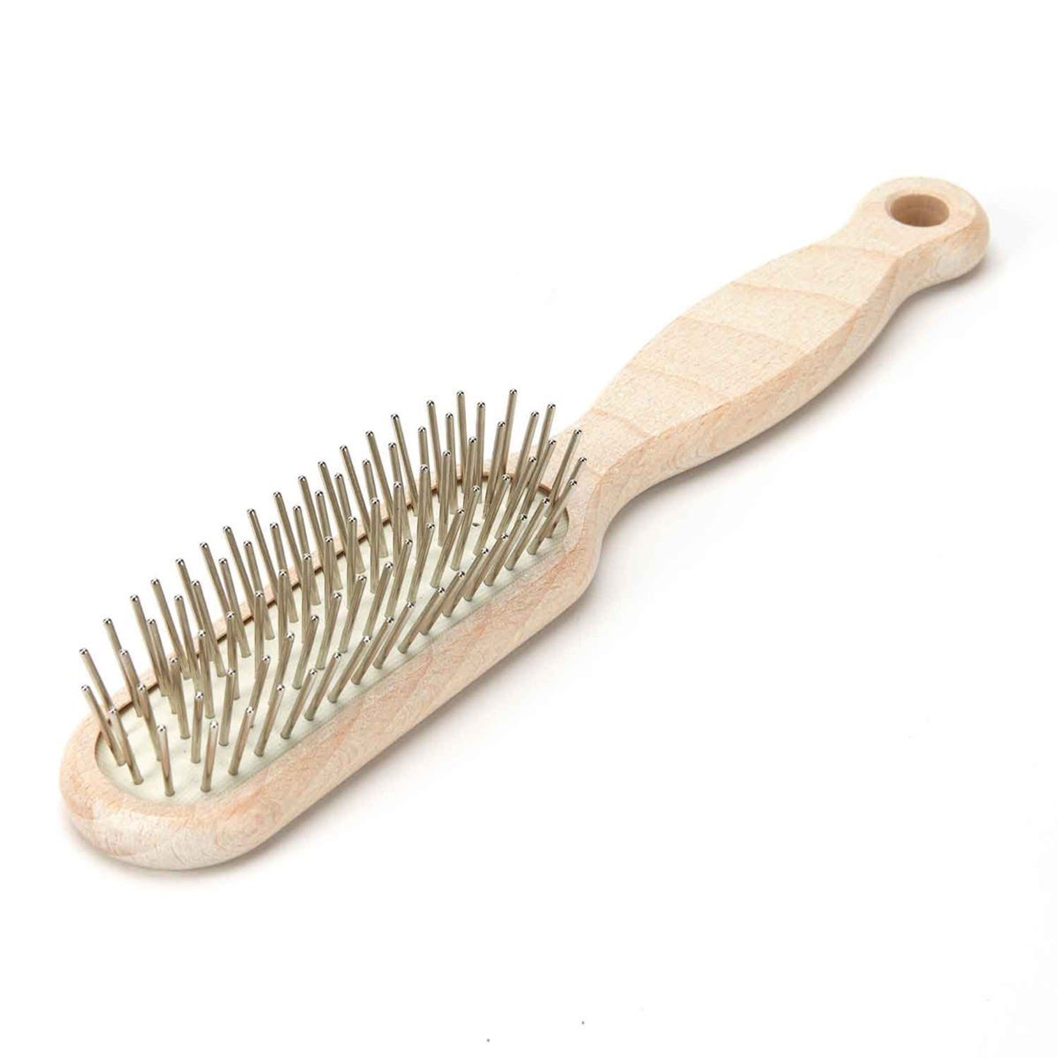 AS Wooden Pin Brush Oblong Image 1
