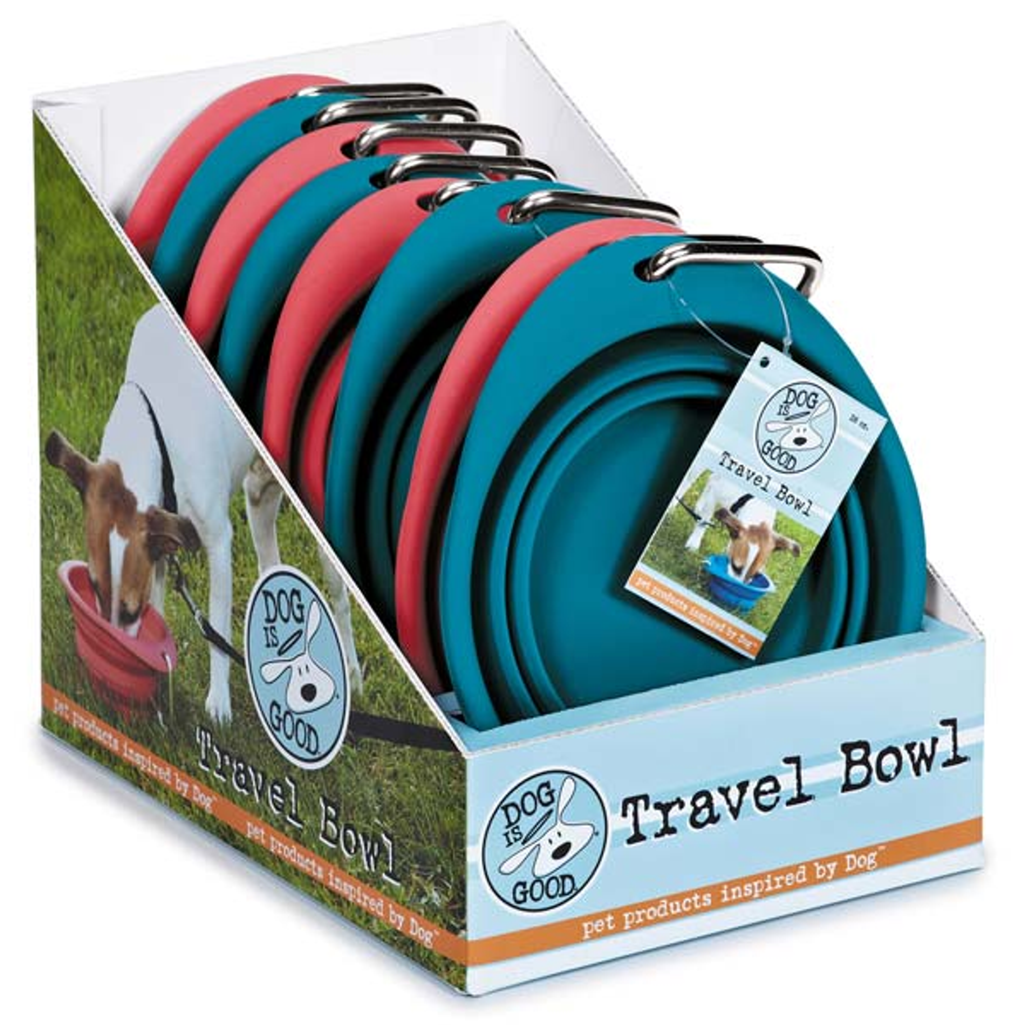 Dog is Good Travel Bowl 8pk 26oz Image 1