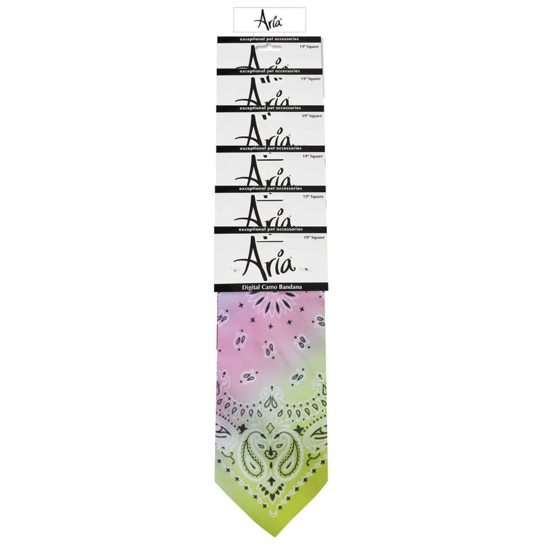 AR Paisley Bandanas Clip Strip 6pc Image 1