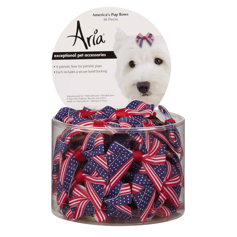 AR Americana Pup Bow Canister 48Pc Image 1