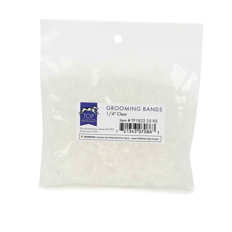 TP Grooming Bands 1/4in Clear Image 1