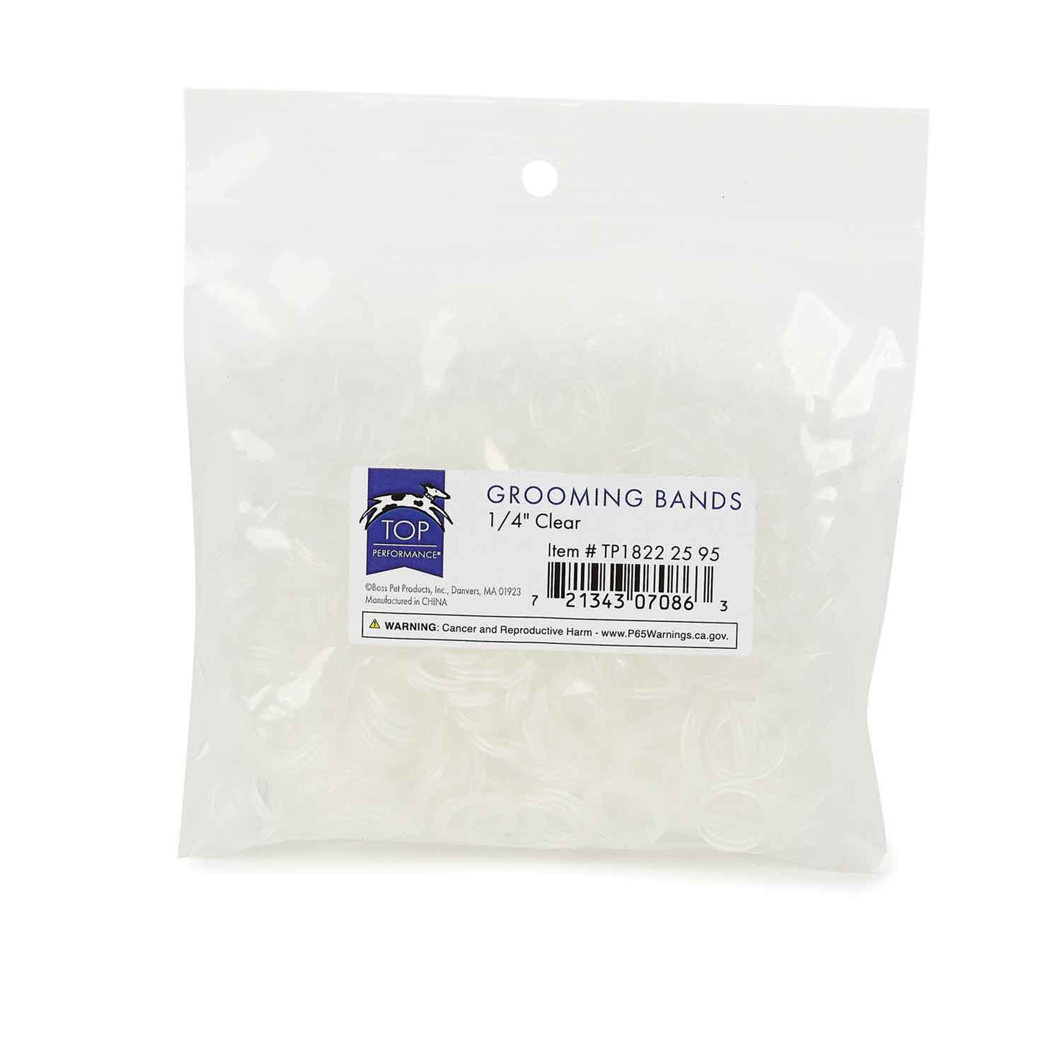 TP Grooming Bands 1/4in Clear Image 1