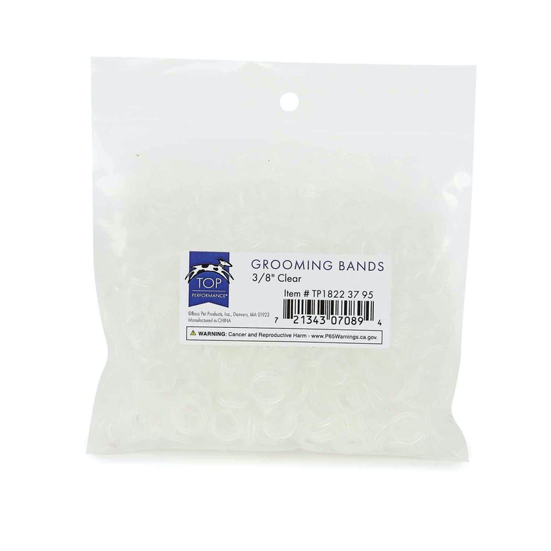 TP Grooming Bands 3/8in Clear Image 1