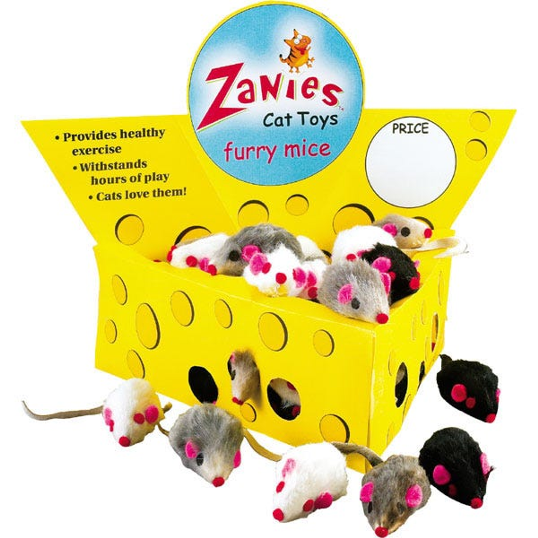 ZA Cheese Wedge Displ Box 60 Fur Mice Image 1
