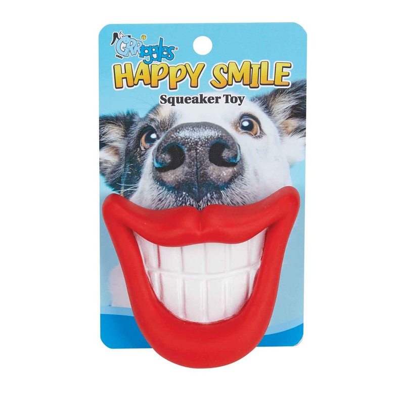 Grriggles Happy Smile Squeaker Toy Image 1
